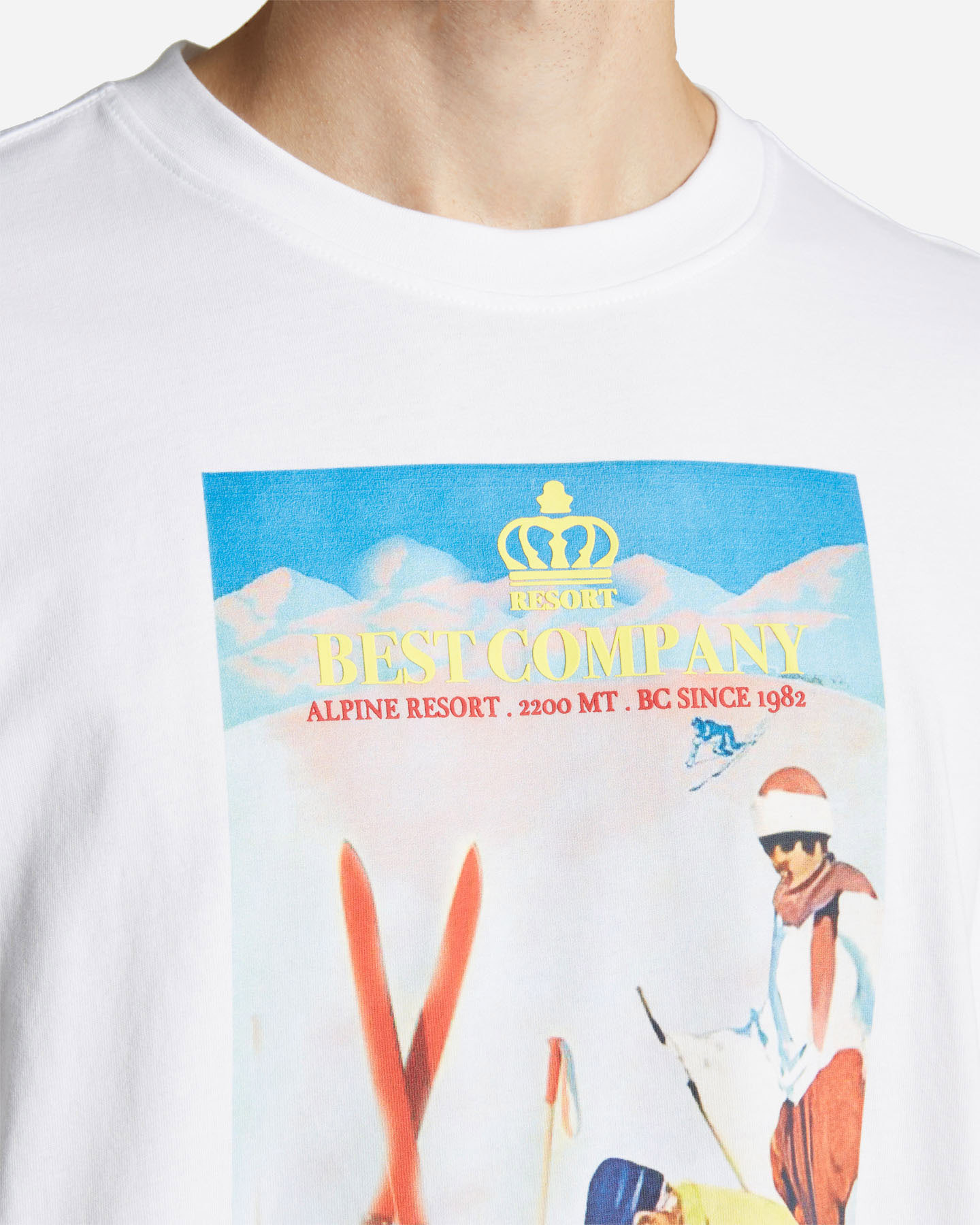 T-shirt BEST COMPANY SKI LODGE CAPSULE M - Bianco - 4 | Cisalfa Sport
