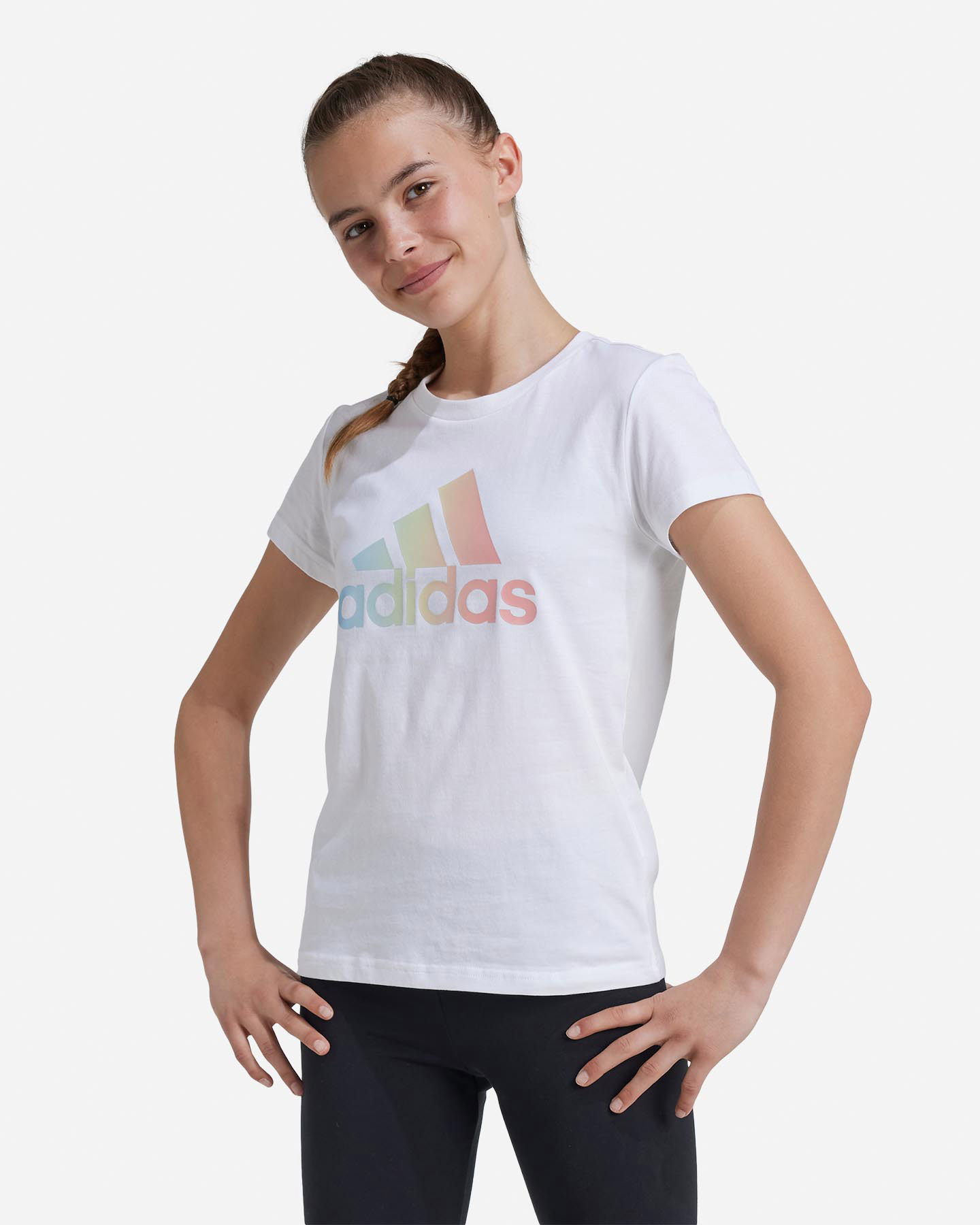 T-shirt ADIDAS BIG LOGO RAINBOW JR - 1 | Cisalfa Sport