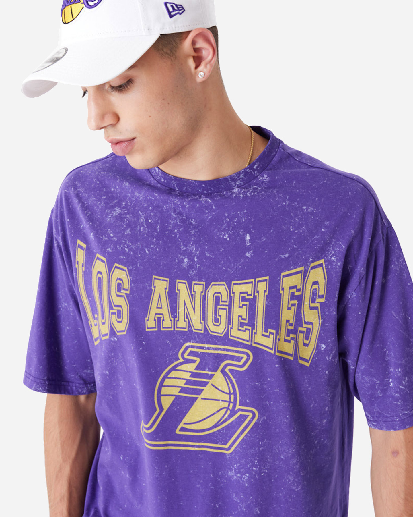 T-shirt NEW ERA WASHED LOS ANGELES LAKERS M - Viola - 3 | Cisalfa Sport
