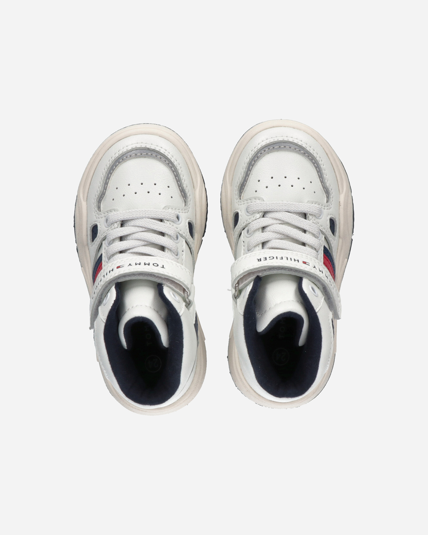 Scarpe sneakers TOMMY HILFIGER JACOBS J HIGH GS JR - Bianco - 3 | Cisalfa Sport