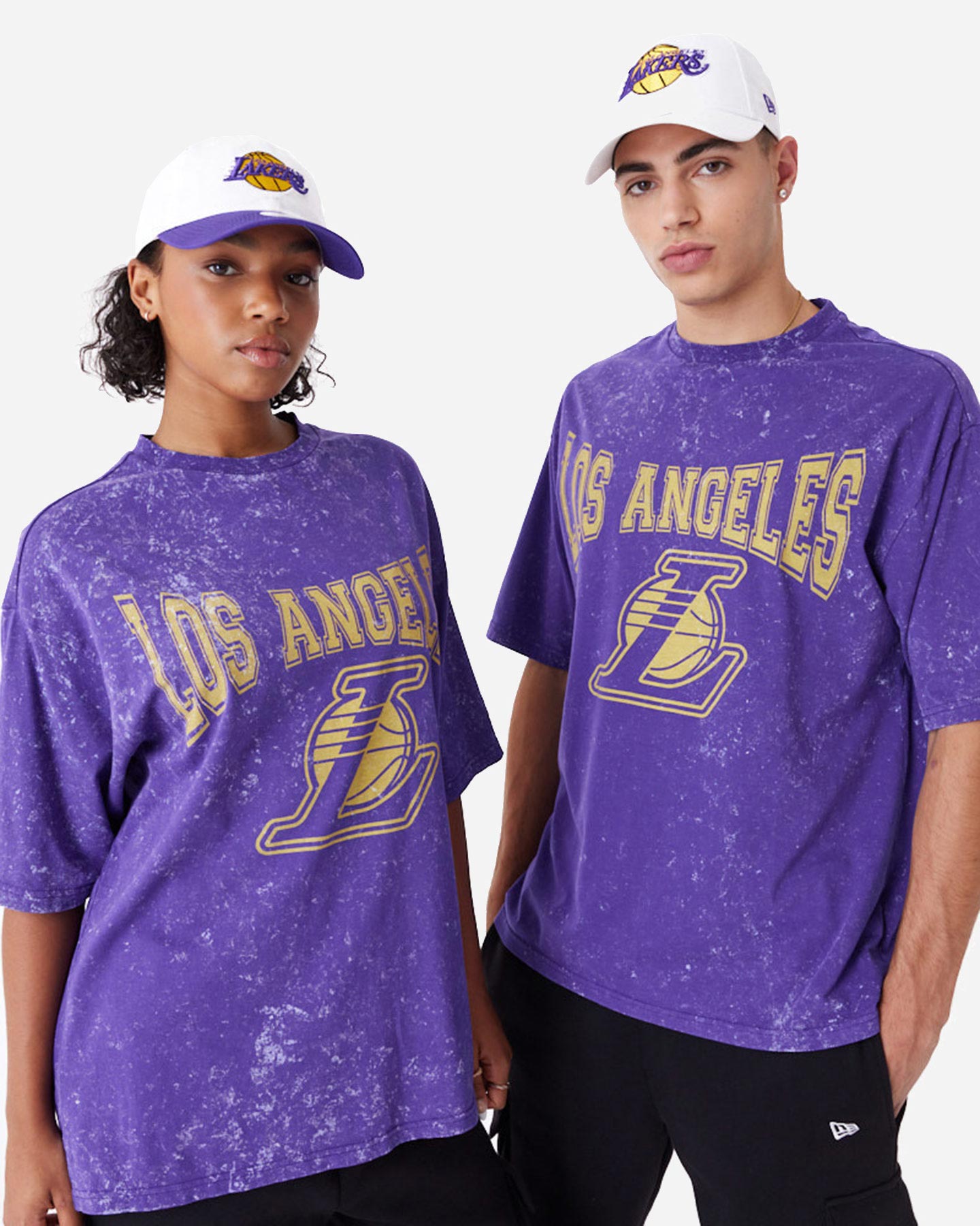 T-shirt NEW ERA WASHED LOS ANGELES LAKERS M - Viola - 2 | Cisalfa Sport