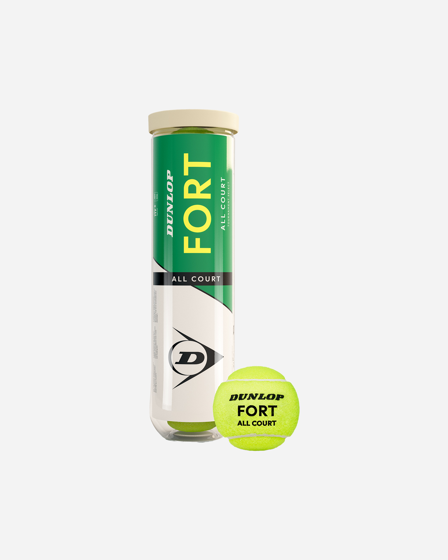 Palle tennis DUNLOP FORT ALL COURT - Giallo - 0 | Cisalfa Sport