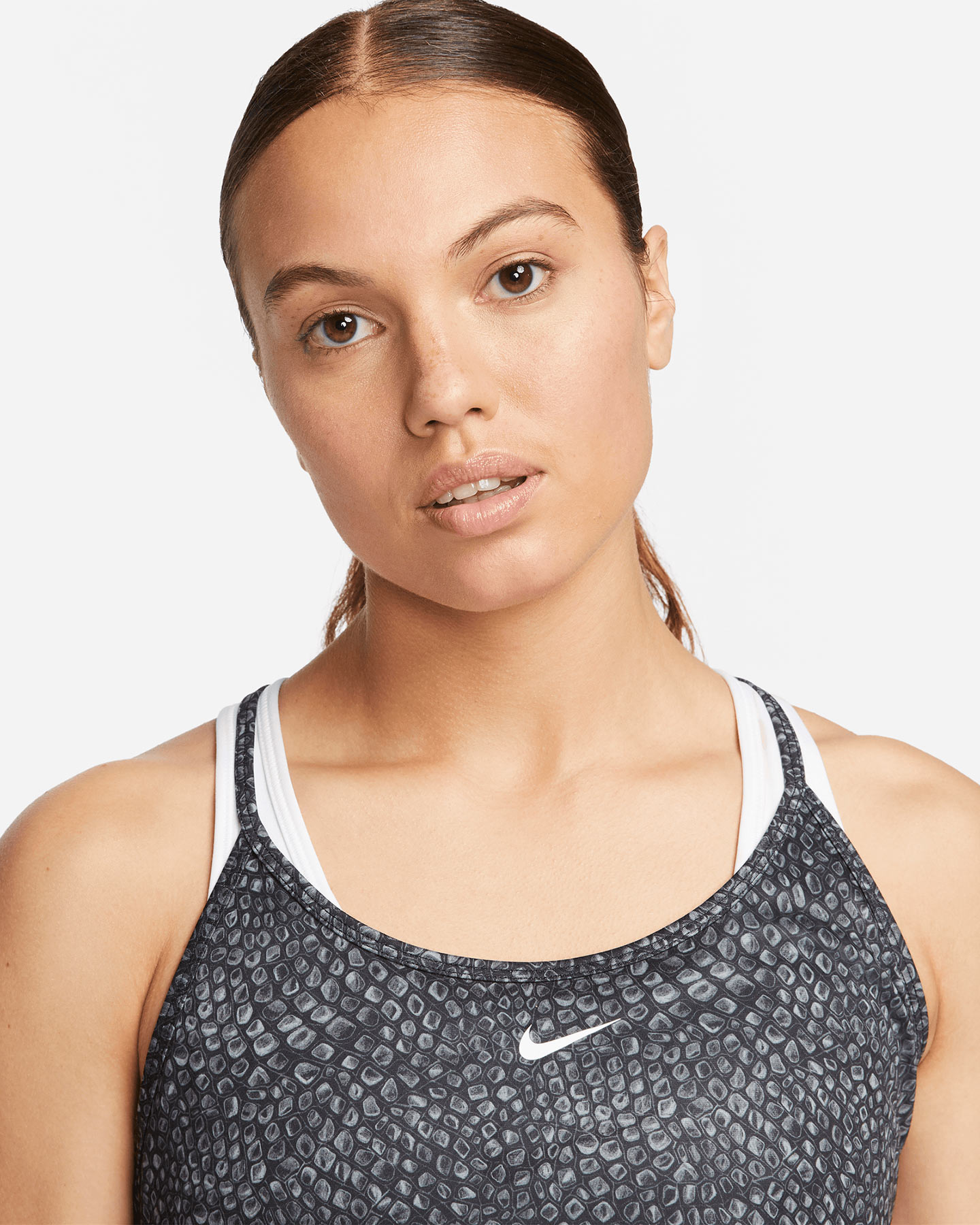 Canotta training NIKE CROP ALL OVER PRINTED W - Nero - 3 | Cisalfa Sport