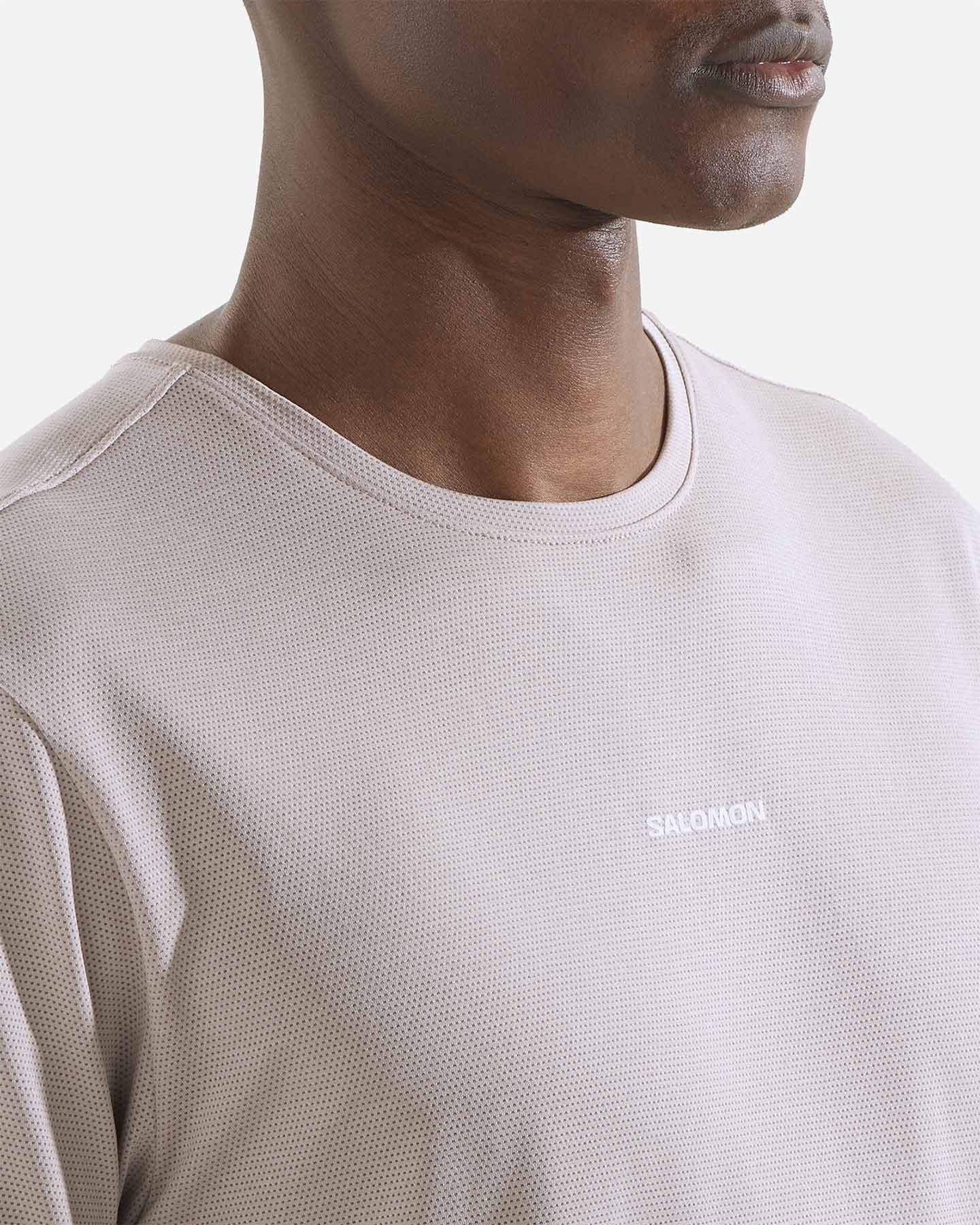 T-shirt SALOMON SHAKEOUT CORE M - Beige - 3 | Cisalfa Sport