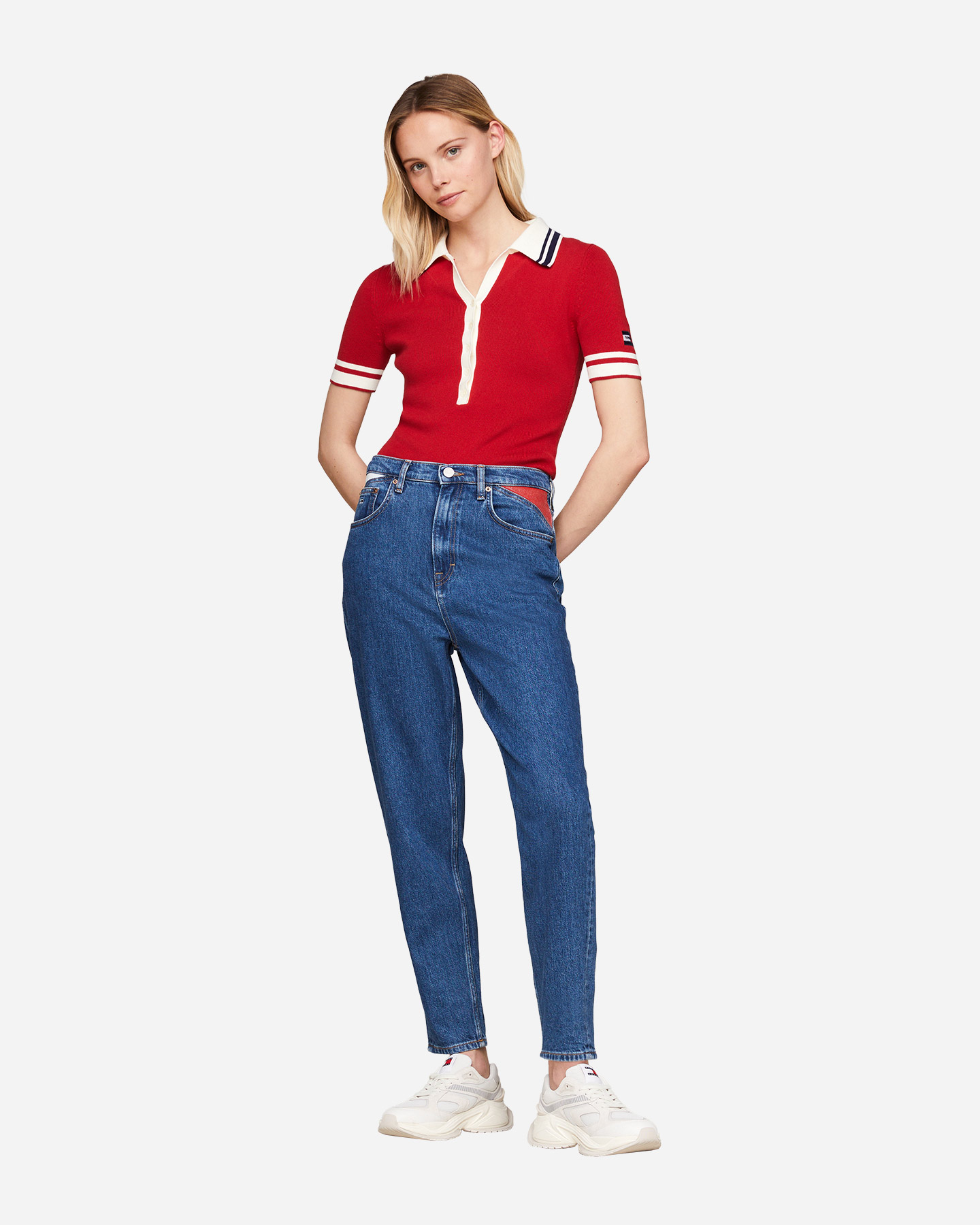 Jeans TOMMY HILFIGER MOM FLAG L32 W - Denim - 3 | Cisalfa Sport