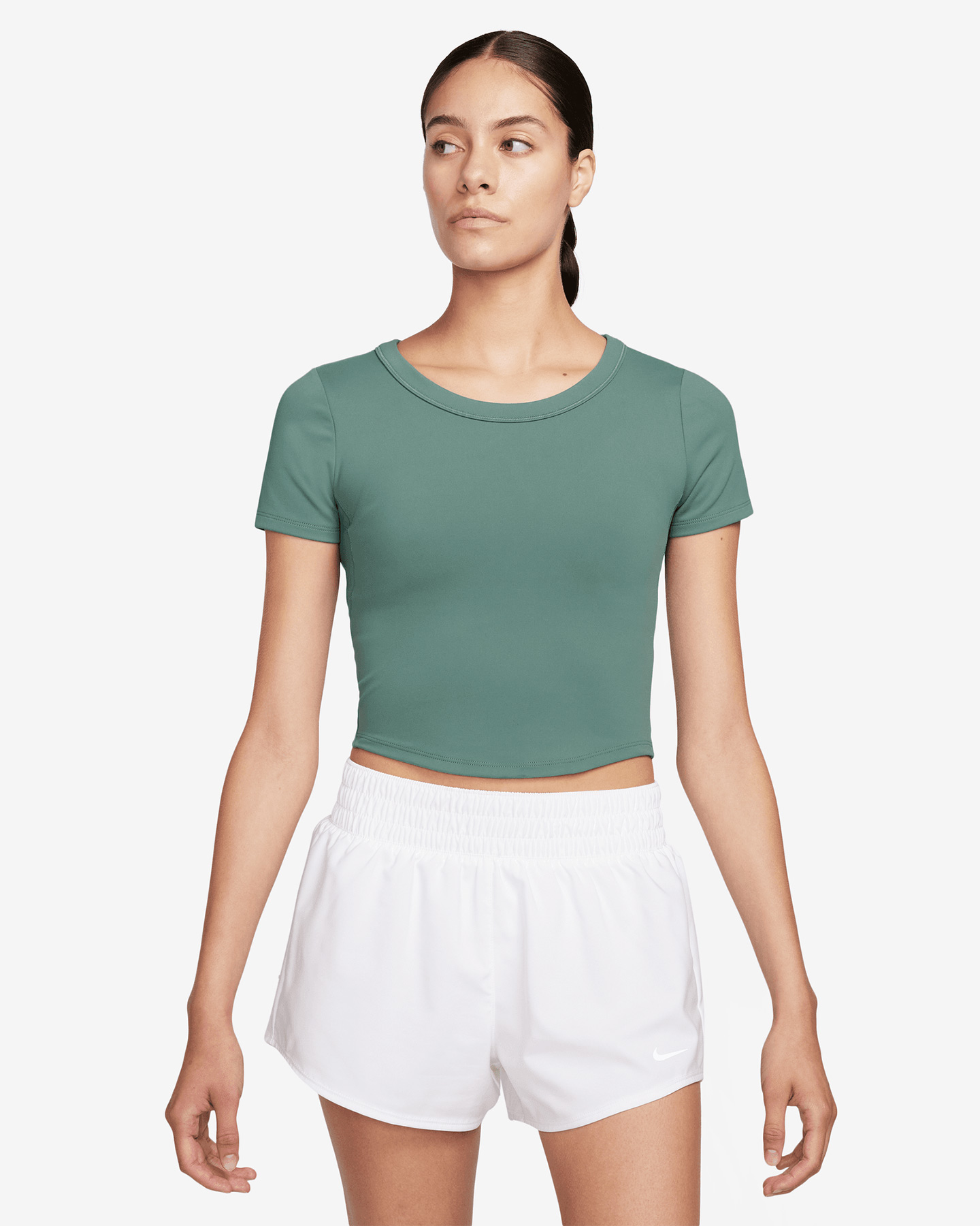 T-shirt training NIKE DRI FIT CROP ONE W - Verde - 0 | Cisalfa Sport
