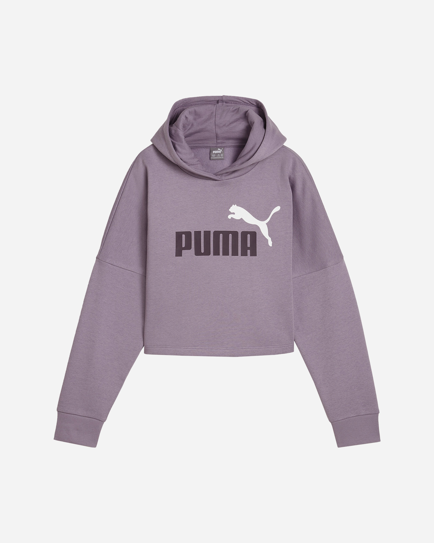 Felpa PUMA ESSENTIAL BIG LOGO JR - Lilla - 0 | Cisalfa Sport