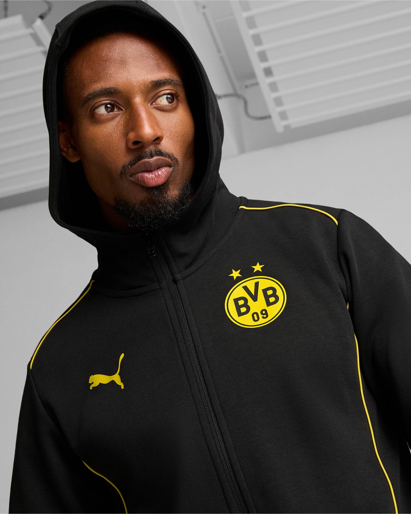 Abbigliamento calcio ufficiale PUMA BORUSSIA DORTMUND CASUALS M - Nero - 4 | Cisalfa Sport