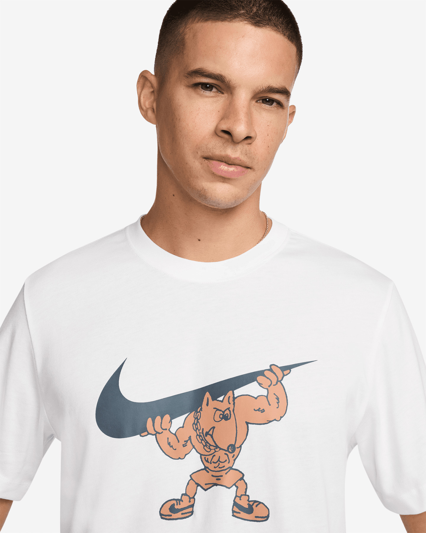 T-shirt training NIKE DRI FIT GYM M - Bianco - 2 | Cisalfa Sport