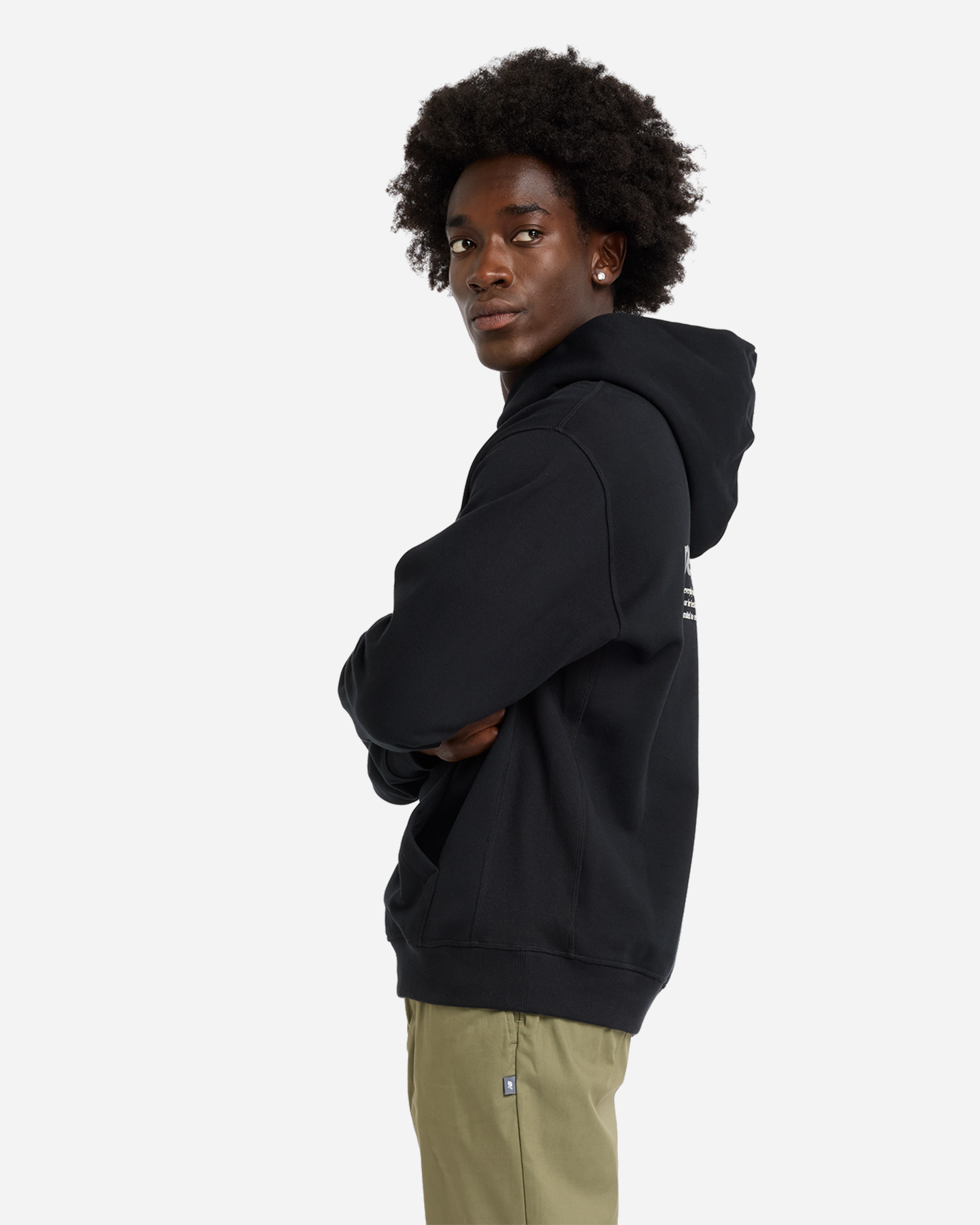 Felpa NEW BALANCE RELAXED GFX BACK BIG LOGO M - Nero - 1 | Cisalfa Sport