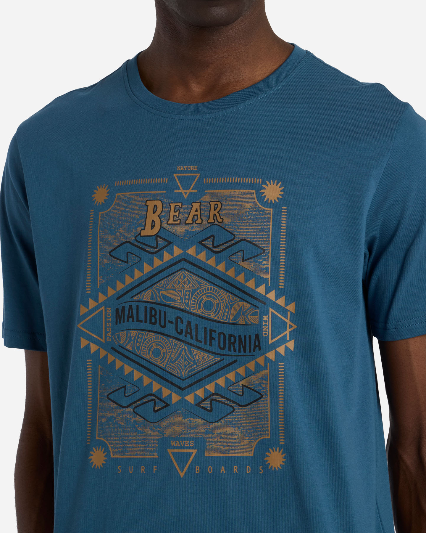 T-shirt BEAR URBAN ASKED M - Blu - 5 | Cisalfa Sport