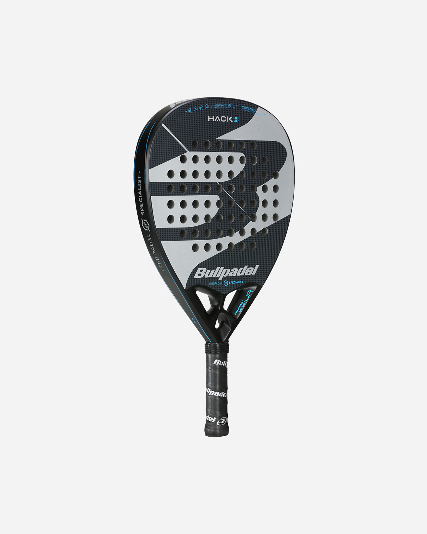 Racchetta padel principiante BULLPADEL HACK 03 PADEL JR - Grigio - 1 | Cisalfa Sport