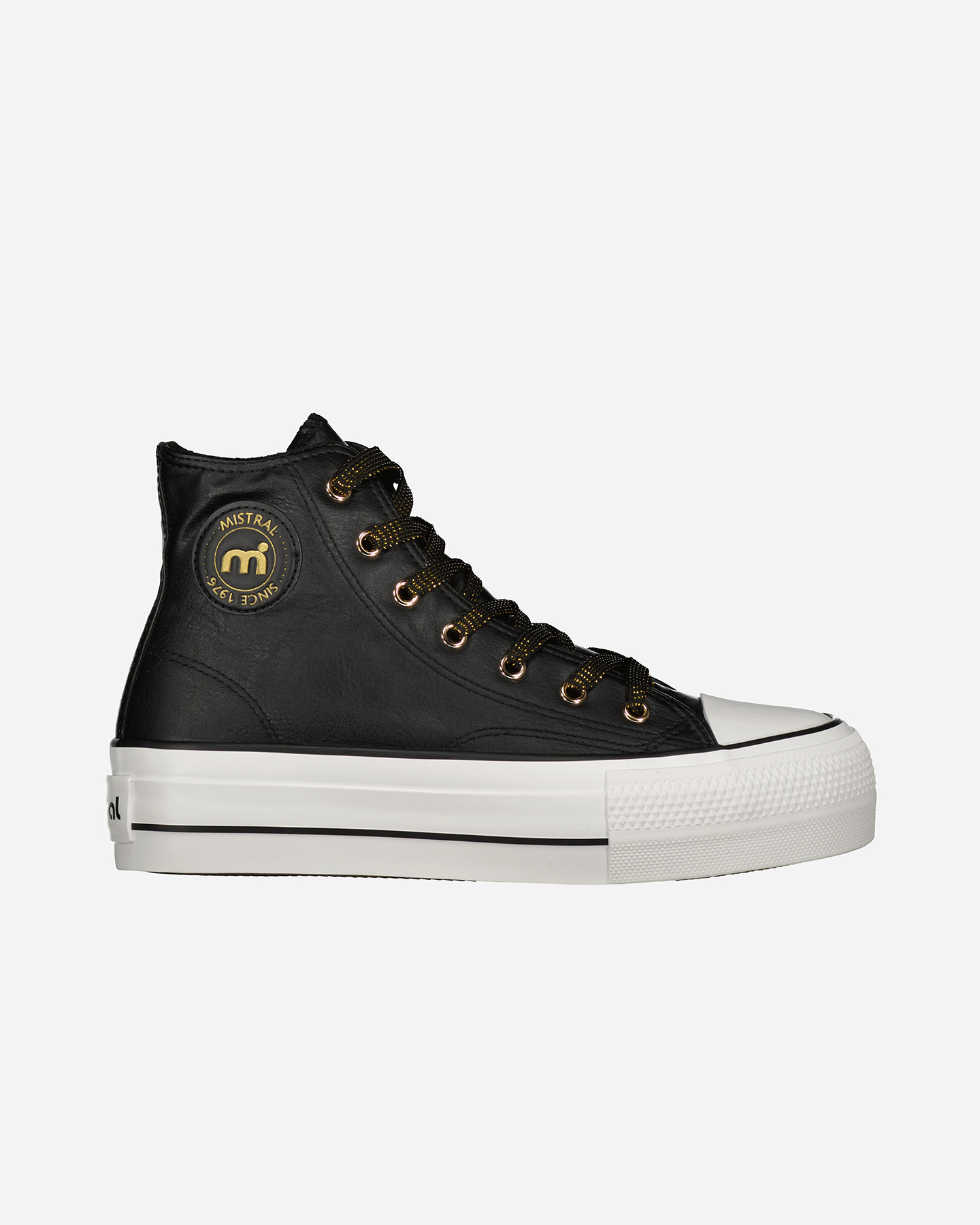 Scarpe sneakers MISTRAL STRIPES PLAT MID 2.0 W - Nero - 0 | Cisalfa Sport