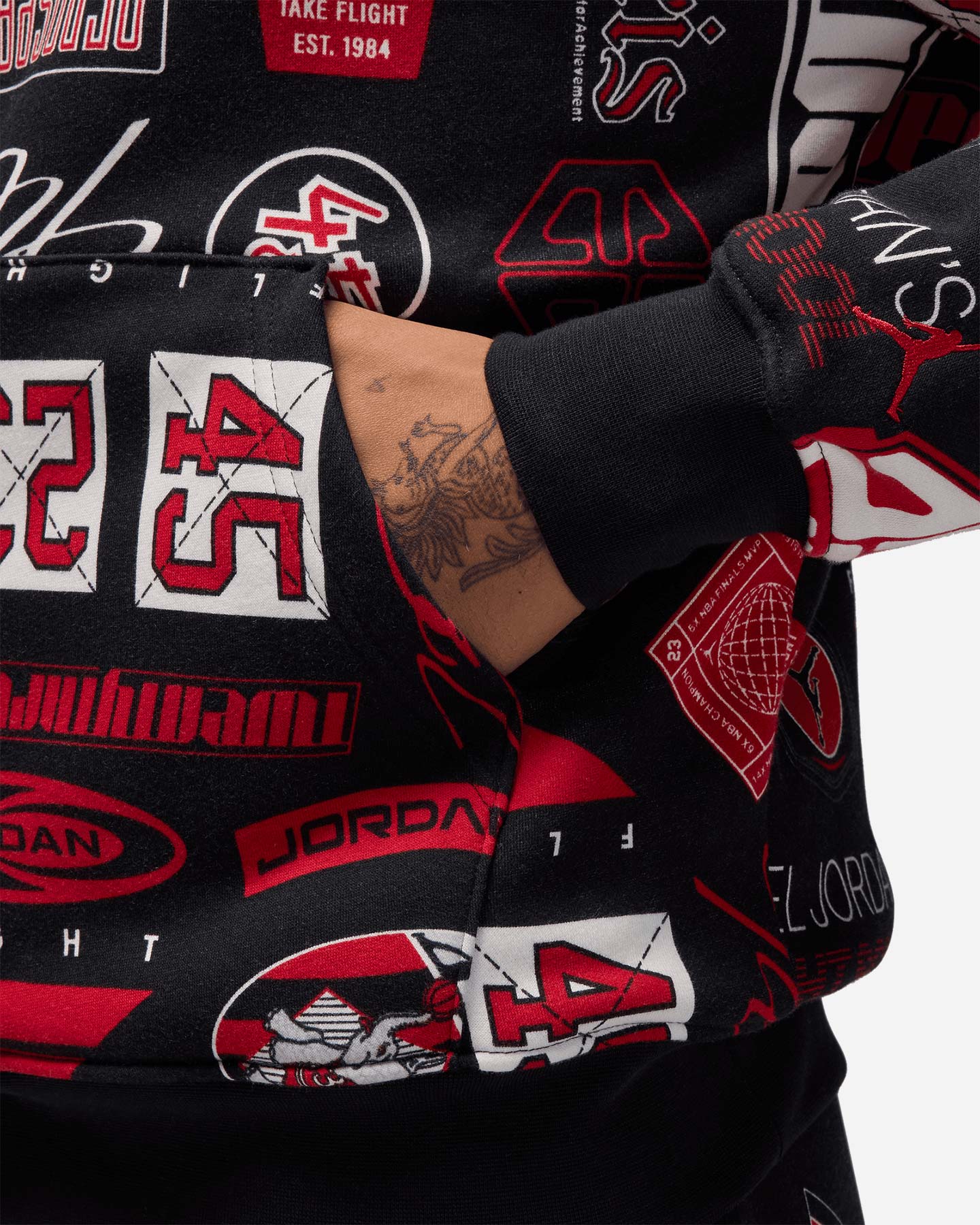 Felpa NIKE JORDAN JORDAN ESSENTIAL M - Nero - 5 | Cisalfa Sport