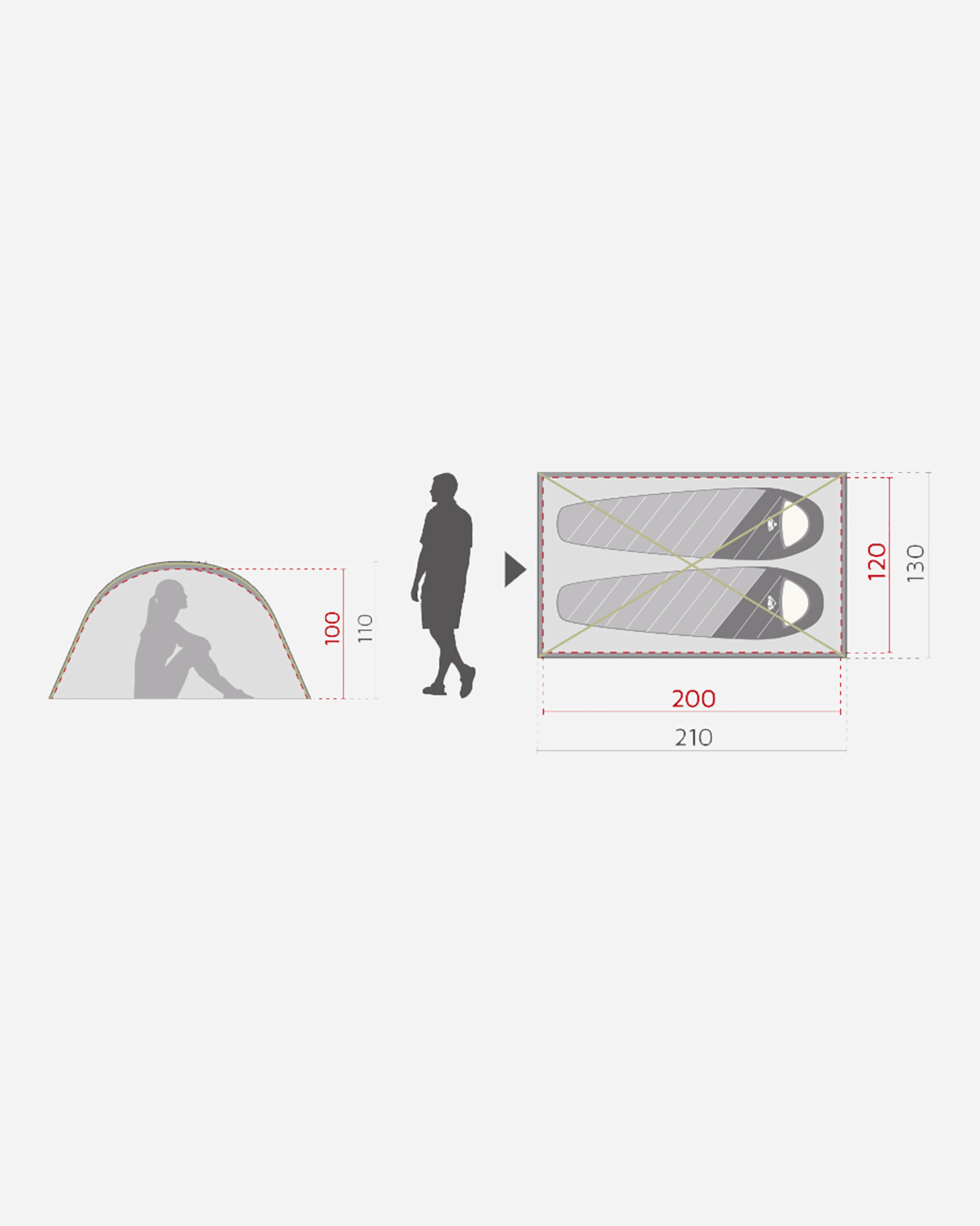 Tenda MCKINLEY VEGA 10.2 - Blu - 4 | Cisalfa Sport