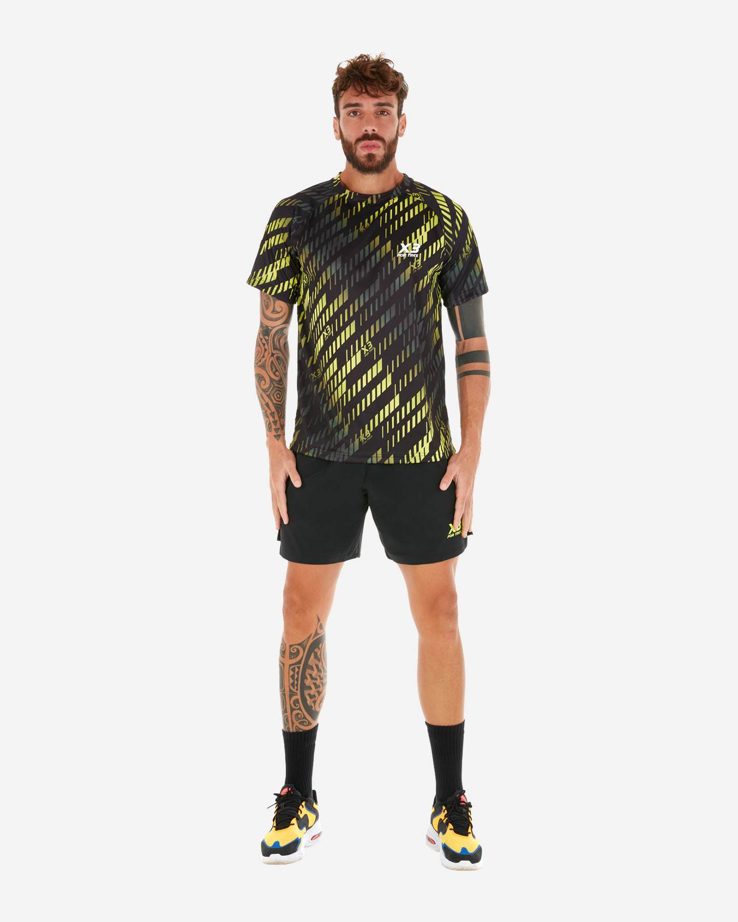 T-shirt tennis X3 POR TRES MARBELLA M - Giallo - 1 | Cisalfa Sport