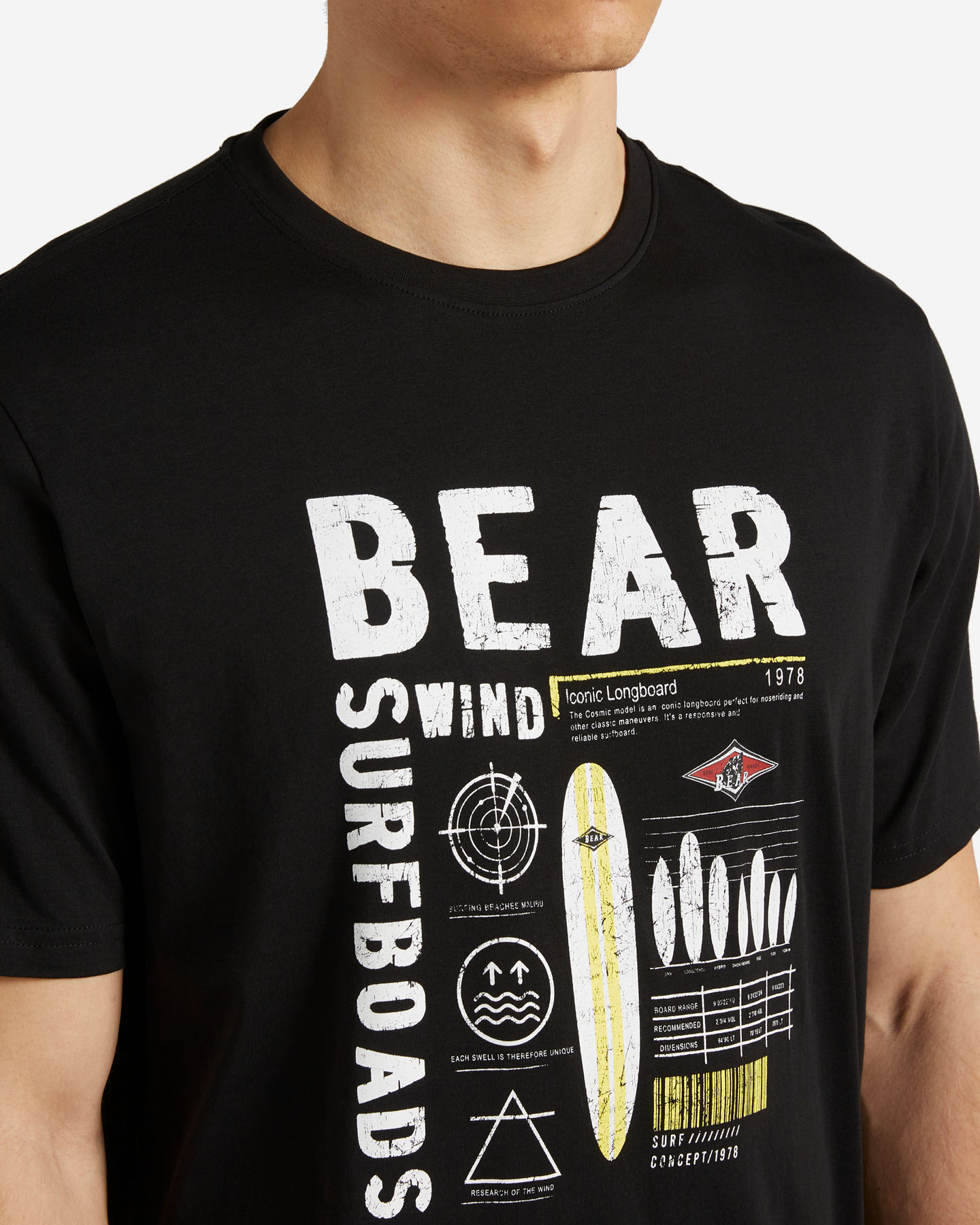 T-shirt BEAR HERITAGE M - Nero - 4 | Cisalfa Sport