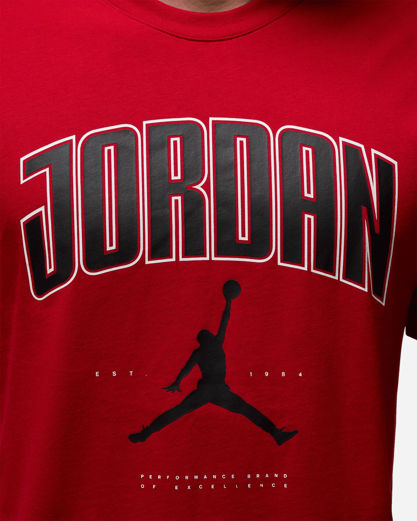 T-shirt NIKE JORDAN PRINTED M - Rosso - 2 | Cisalfa Sport