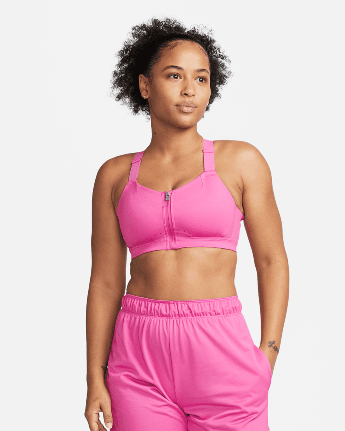 Bra training NIKE ALPHA ZIP FRONT W - Fucsia - 0 | Cisalfa Sport