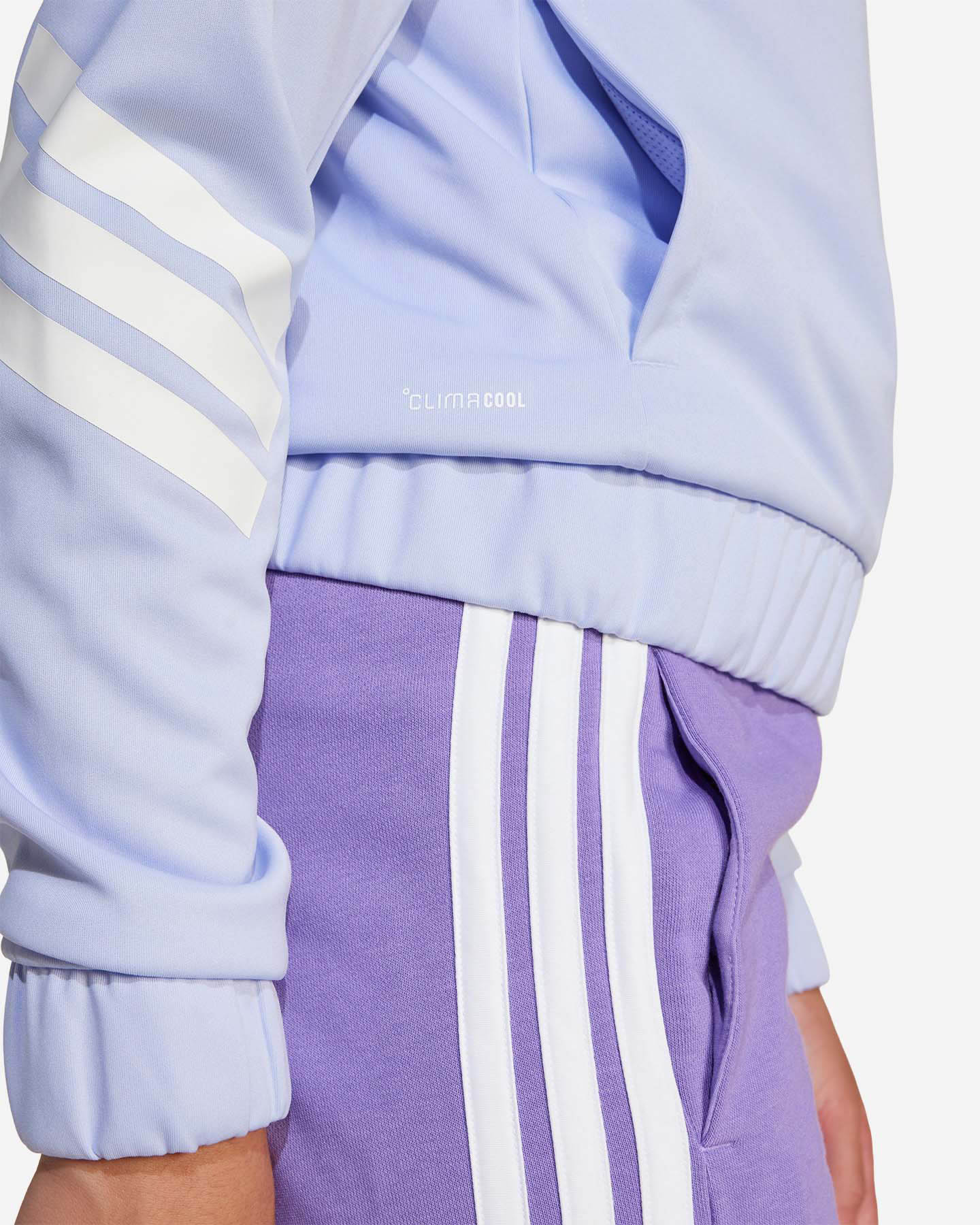 Felpa ADIDAS 3STRIPES JR - Lilla - 3 | Cisalfa Sport