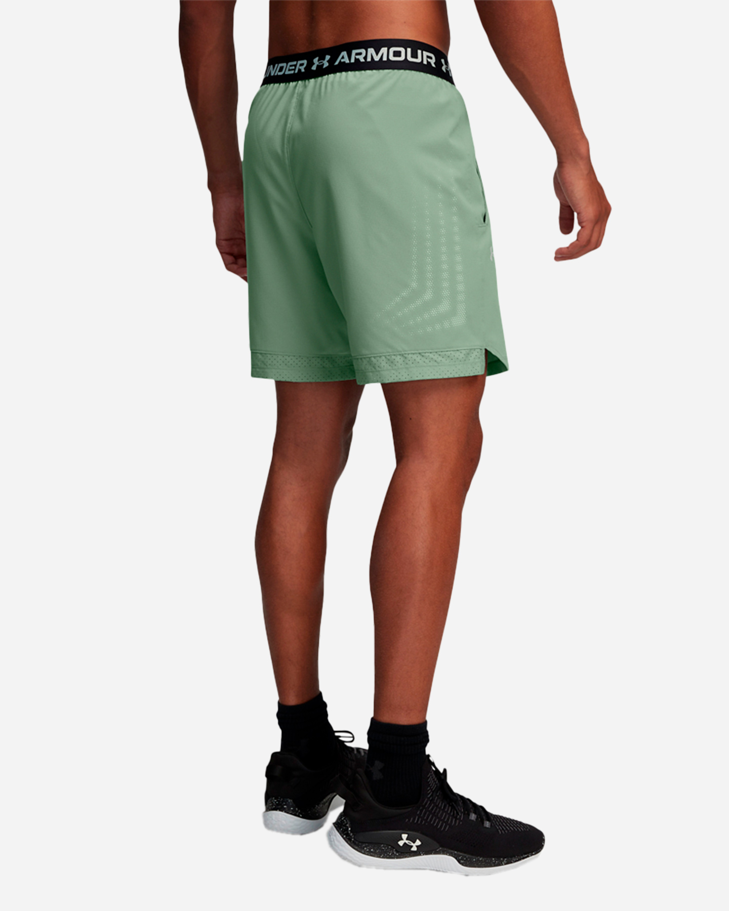 Pantalone training UNDER ARMOUR 6IN VANISH GRAPHIC M - Verde - 1 | Cisalfa Sport