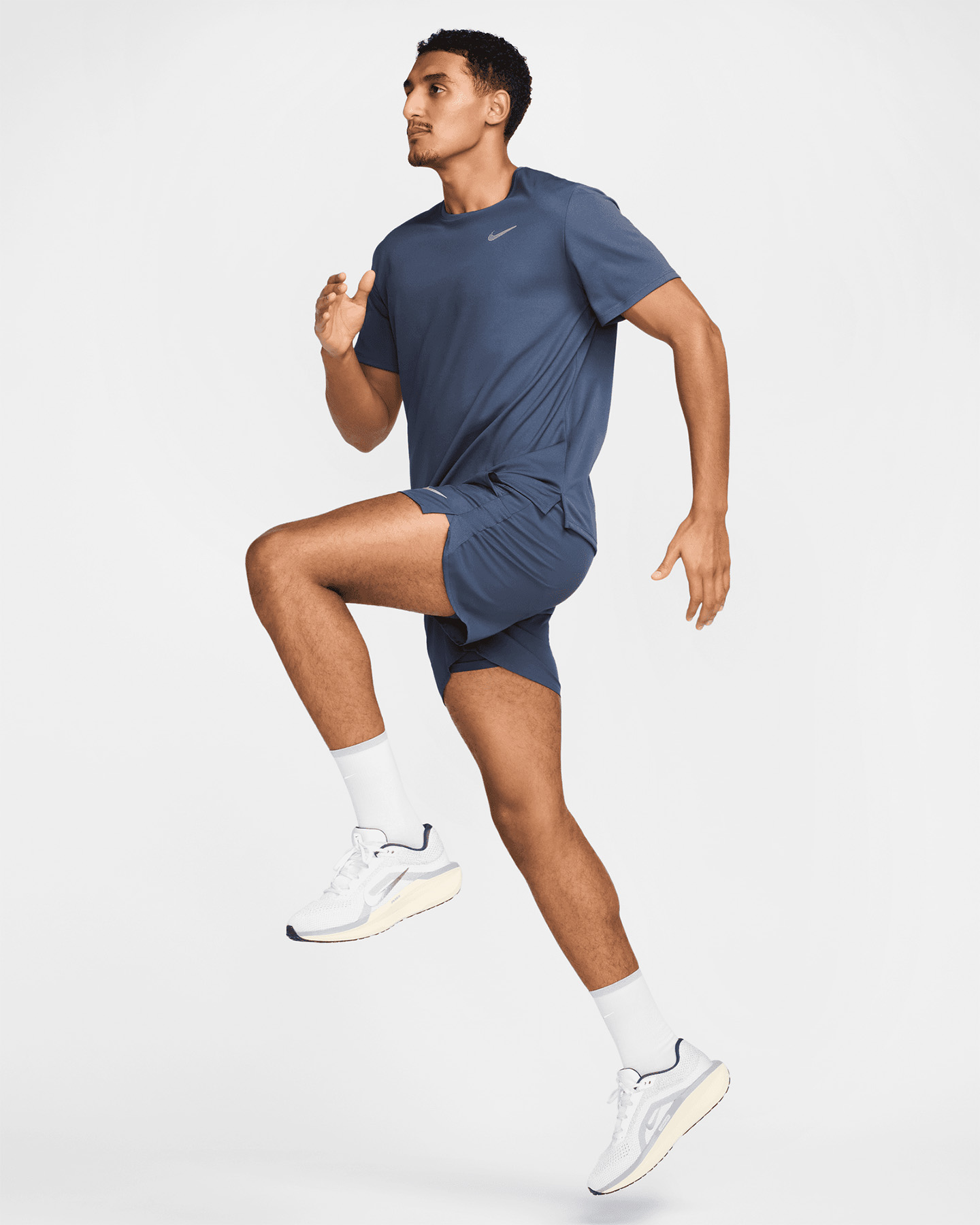 T-shirt running NIKE MILER M - Blu - 2 | Cisalfa Sport