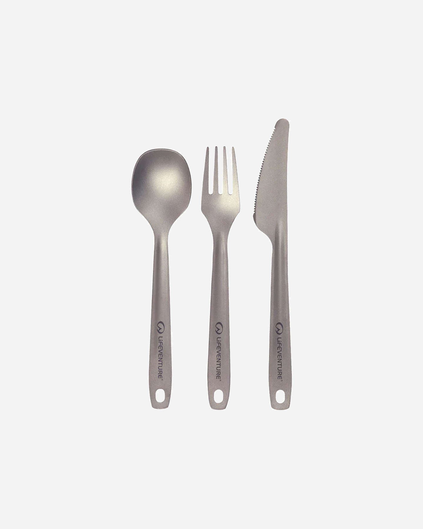Accessorio camping LIFEVENTURE SUPERLIGHT TITANIUM CUTLERY SET - Color mix - 1 | Cisalfa Sport