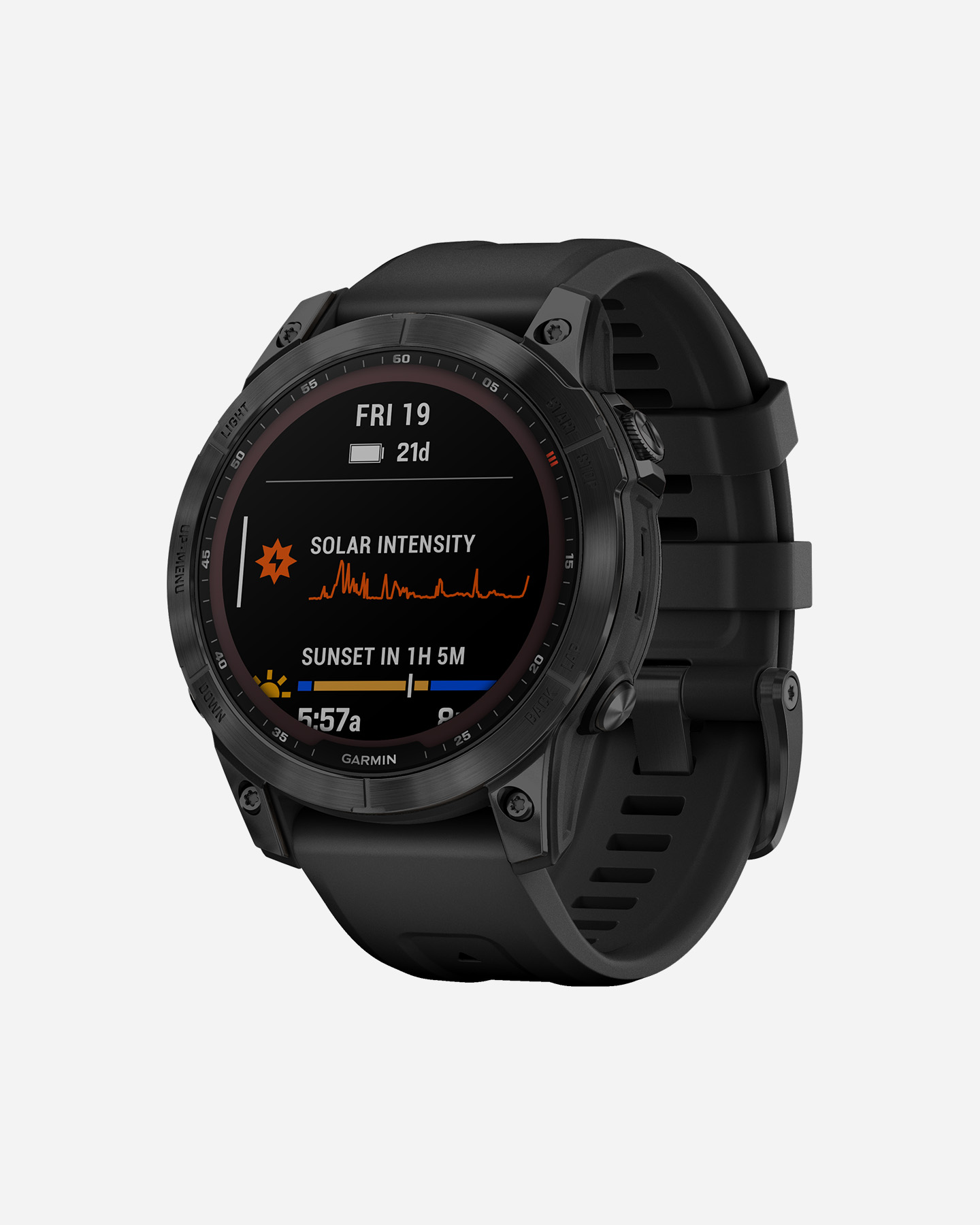 Orologio multifunzione GARMIN FENIX 7 SAPPHIRE SOLAR - Nero - 2 | Cisalfa Sport