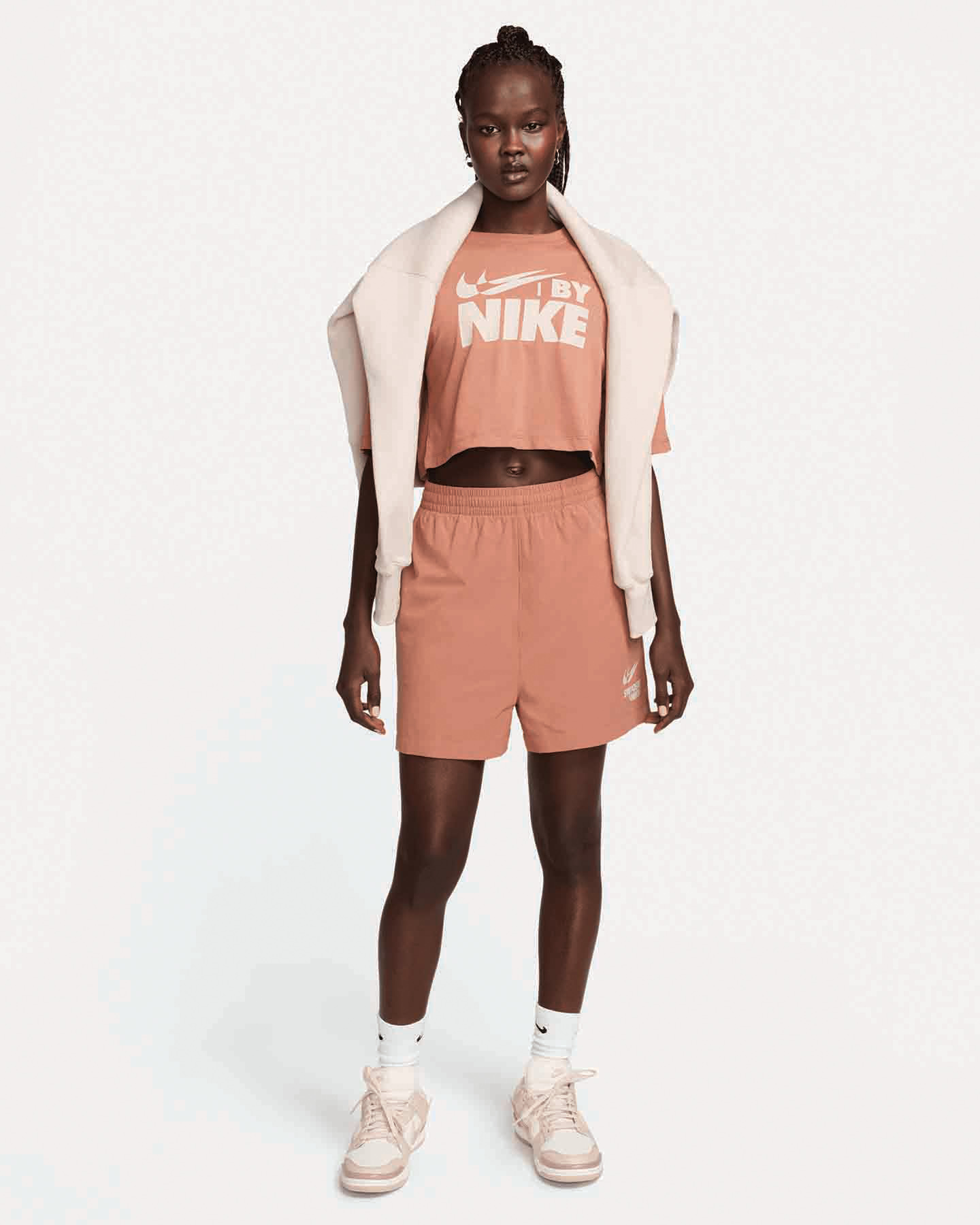 T-shirt NIKE CROP BIG LOGO W - Marrone - 4 | Cisalfa Sport