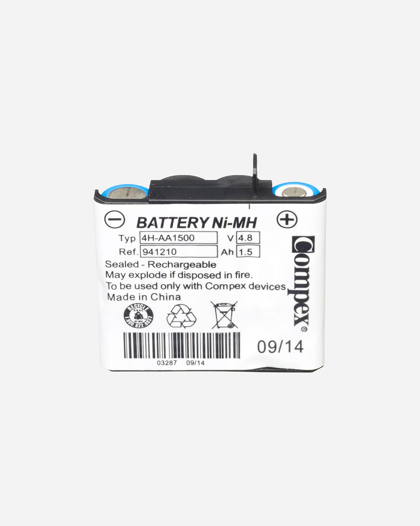 Accessorio elettrostimolatore COMPEX BATTERIA NEW - Bianco - 0 | Cisalfa Sport