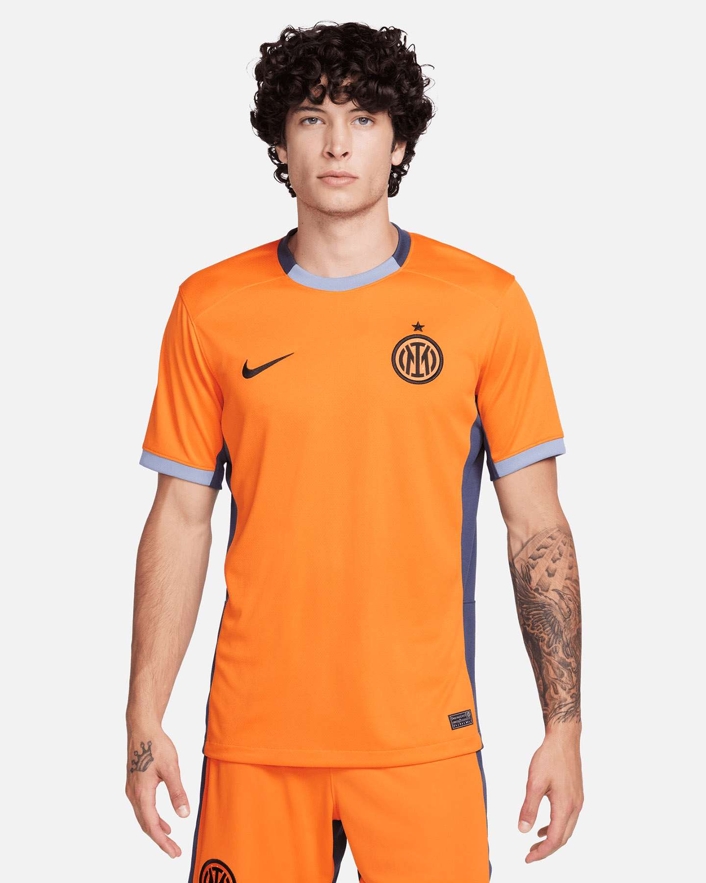 Maglia calcio ufficiale NIKE DRI FIT INTER THIRD 23-24 M - Arancione - 0 | Cisalfa Sport