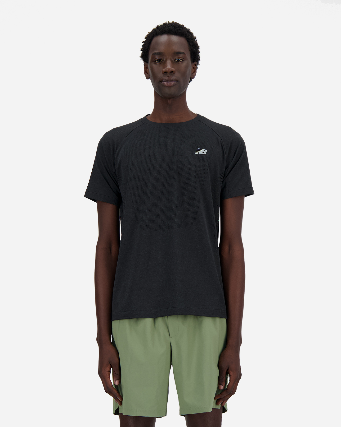 T-shirt running NEW BALANCE ATHLETICS SEAMLESS M - Nero - 0 | Cisalfa Sport