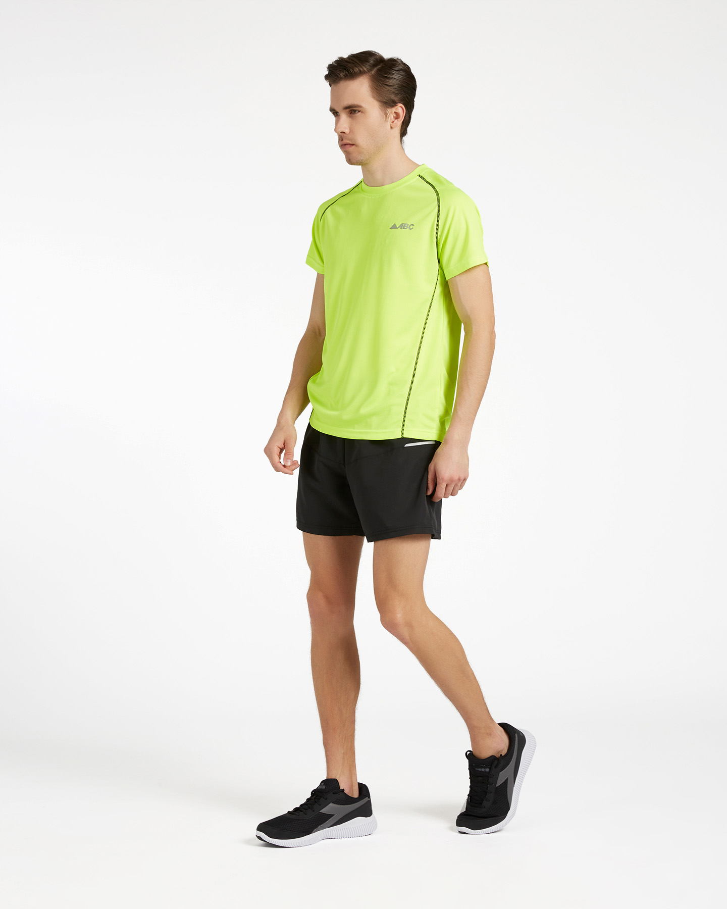 T-shirt running ABC RUN M - Giallo - 3 | Cisalfa Sport