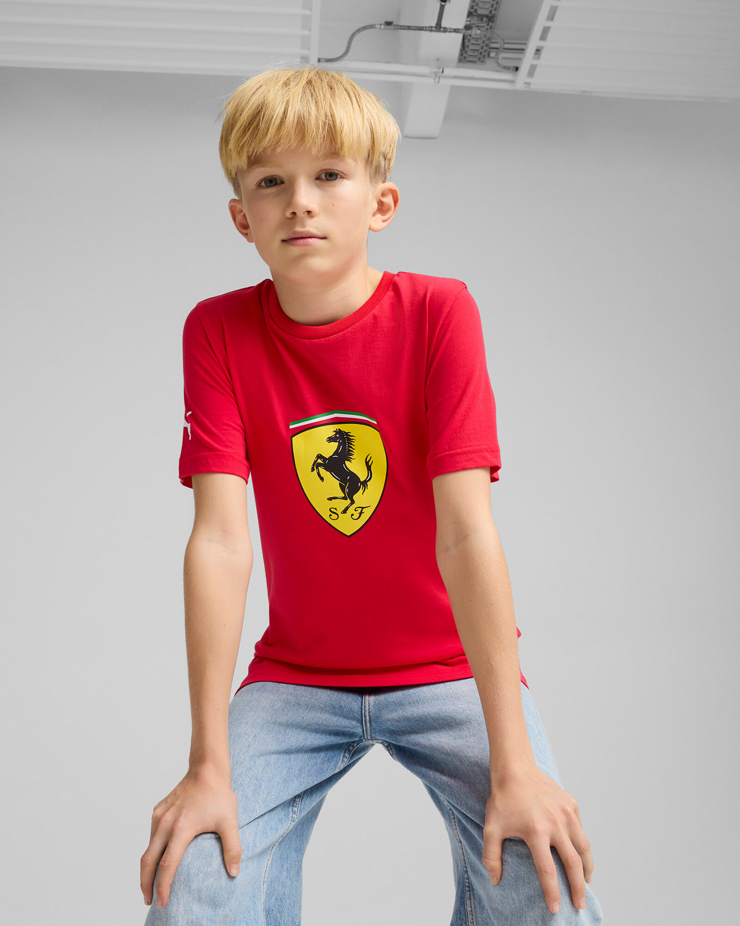 Fanwear PUMA COLORED BIG SHIELD JR - Rosso - 2 | Cisalfa Sport