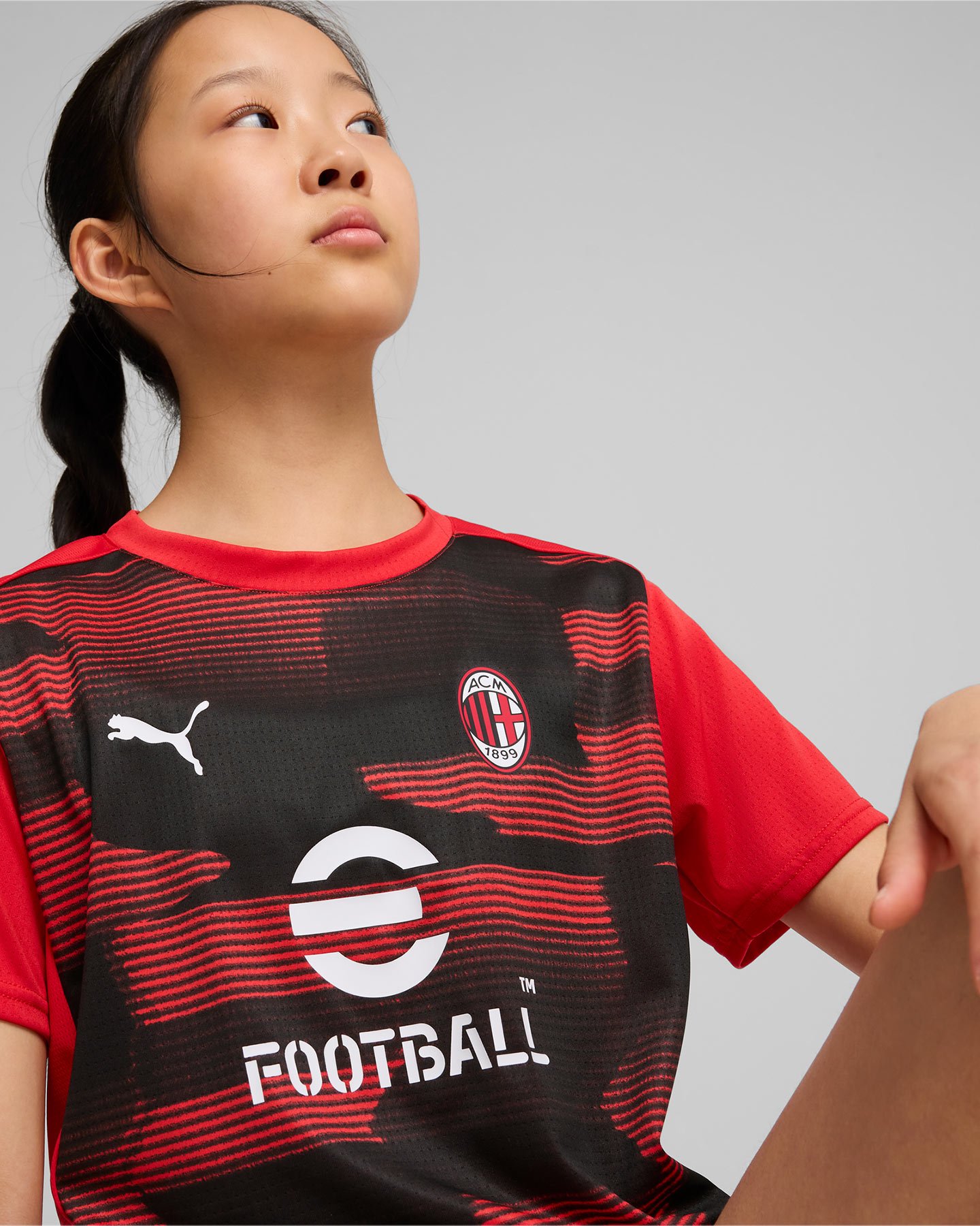 Maglia calcio ufficiale PUMA MILAN HOME PREMATCH 24-25 JR - 4 | Cisalfa Sport