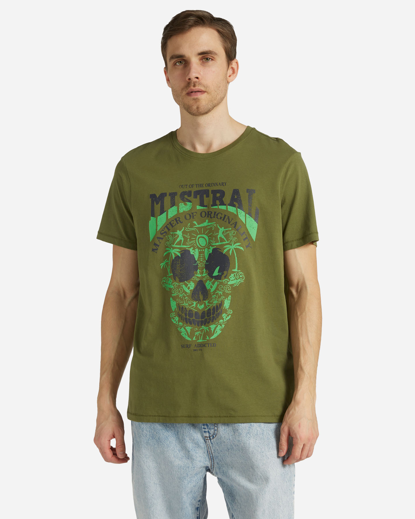 T-shirt MISTRAL SURFSKULL M - Verde - 0 | Cisalfa Sport