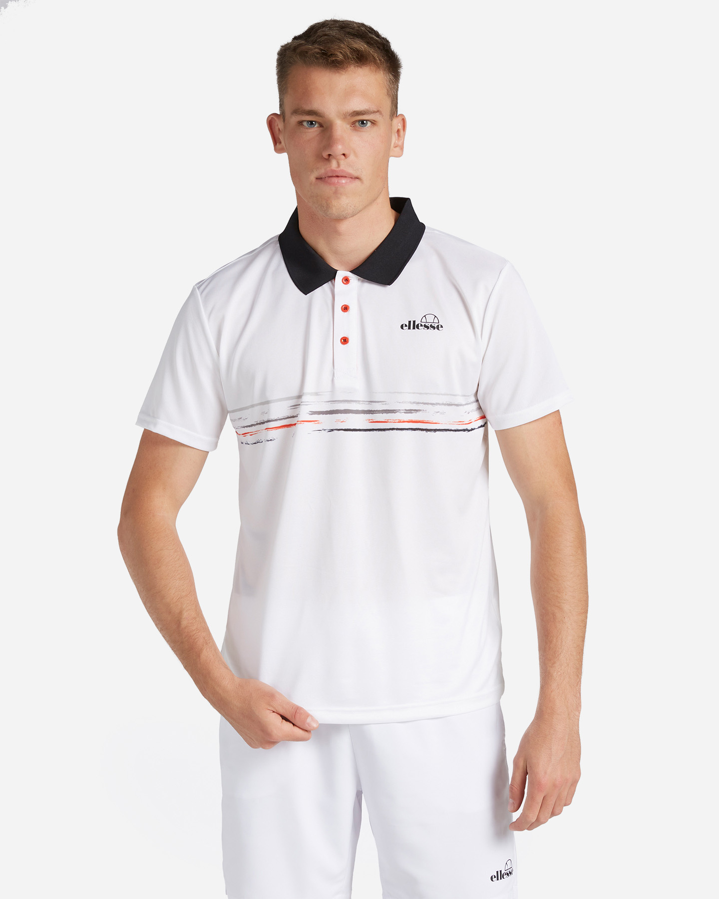 Polo tennis ELLESSE FIVE STRIPES M - Bianco - 0 | Cisalfa Sport