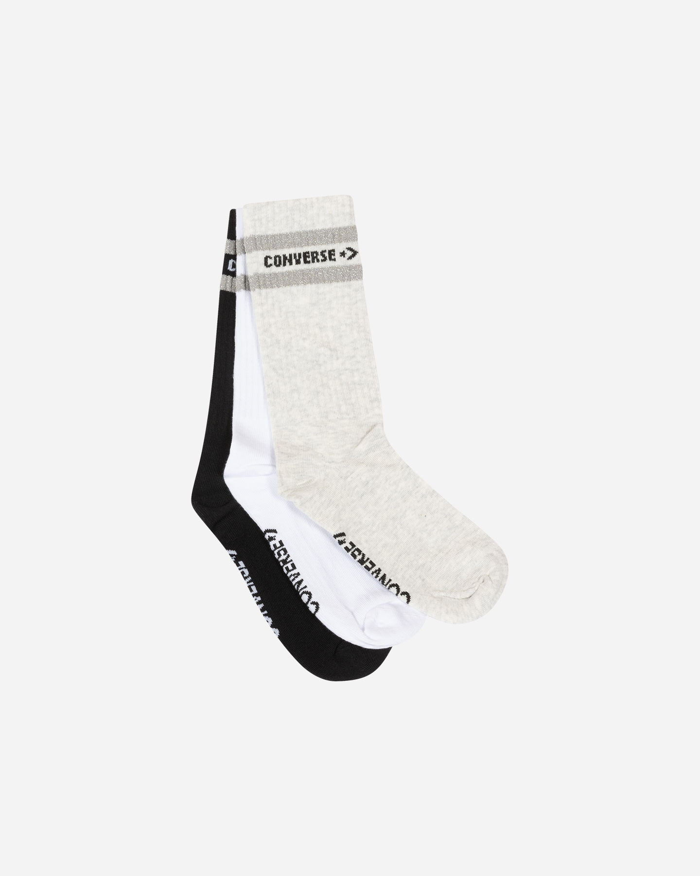 Calze CONVERSE 3PACK CREW DOUBLE STRIPE W - Color mix - 0 | Cisalfa Sport