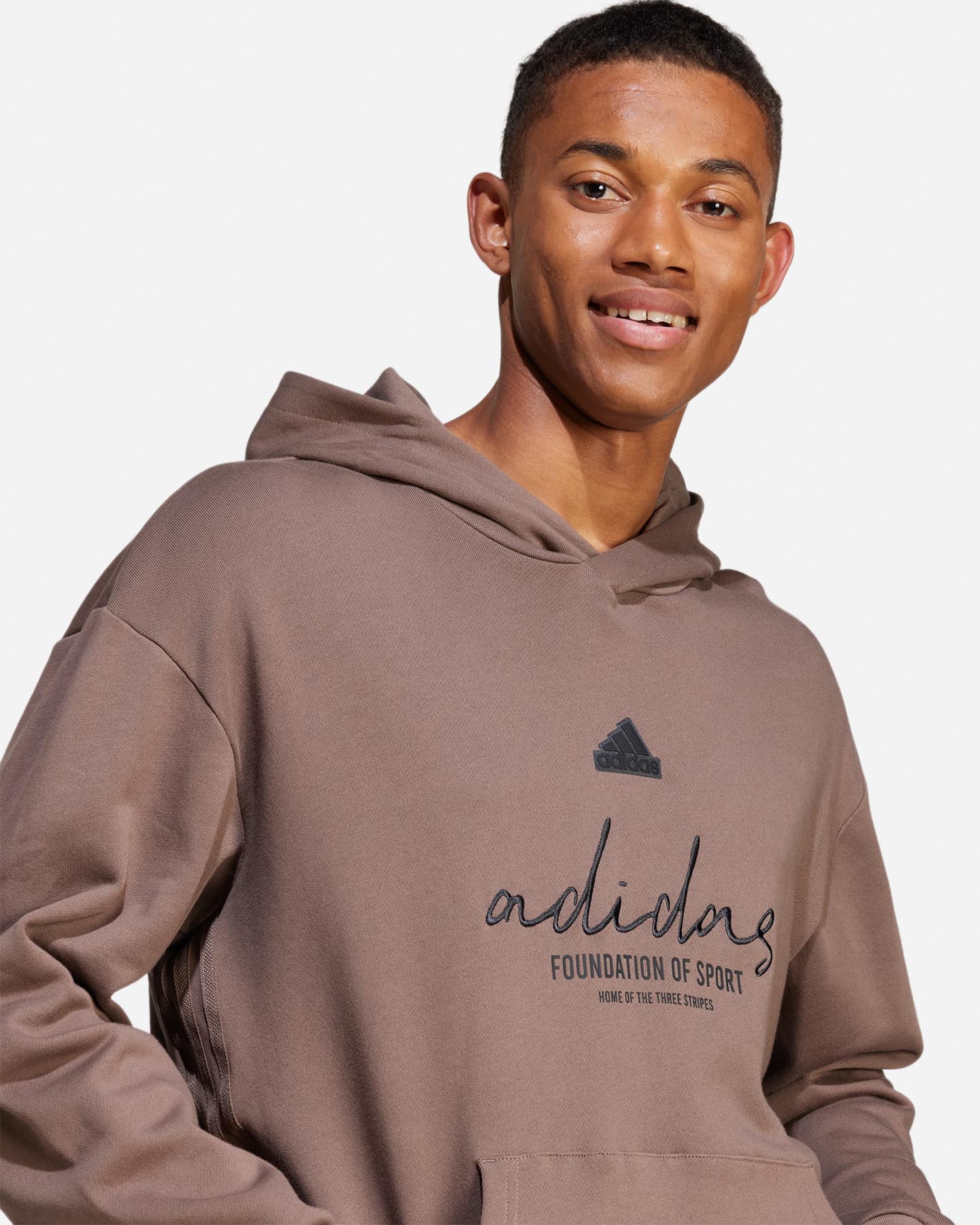 Felpa ADIDAS BRAND LOVE M - Marrone - 5 | Cisalfa Sport