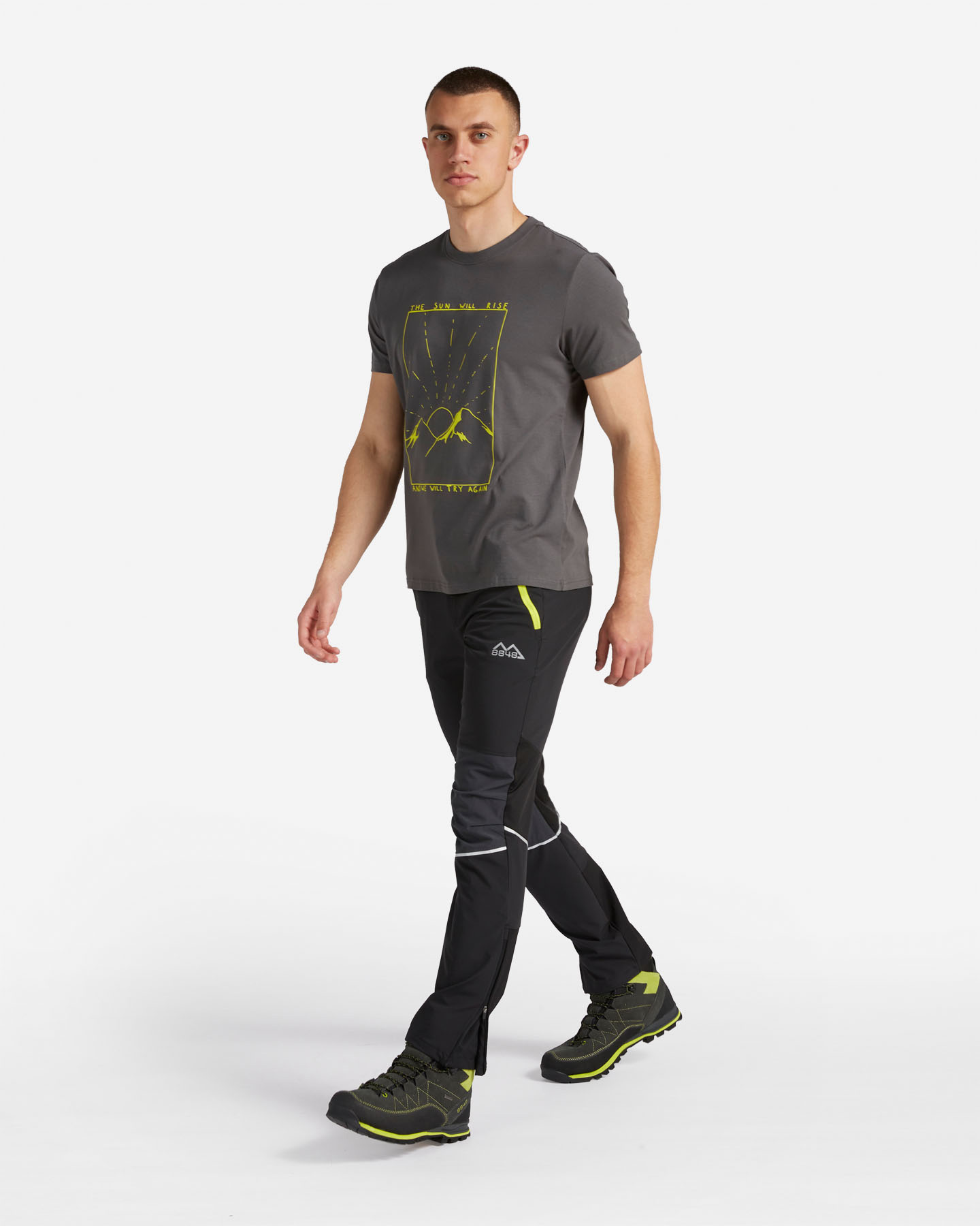 T-shirt 8848 MOUNTAIN ESSENTIAL M - Grigio - 3 | Cisalfa Sport