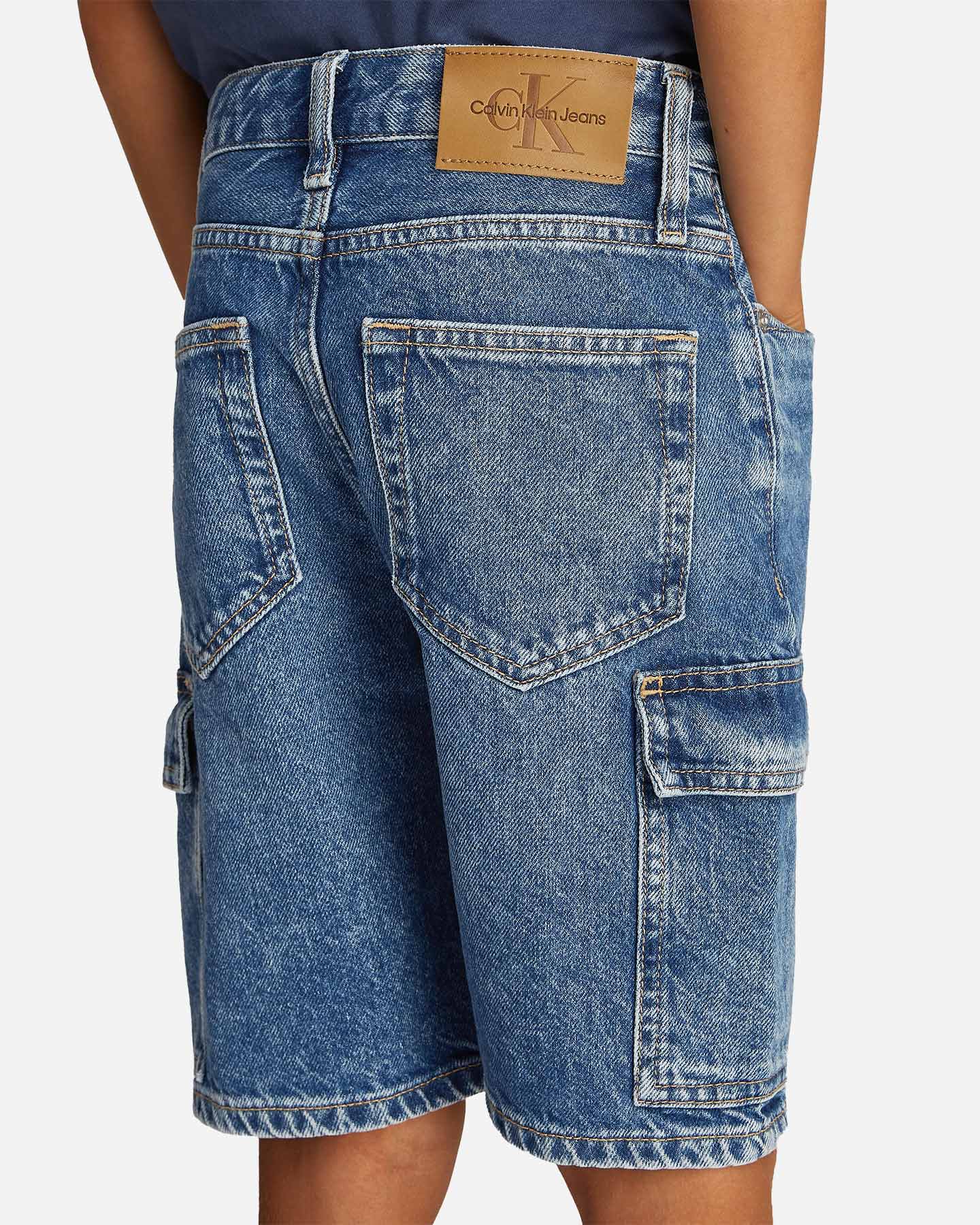 Bermuda CALVIN KLEIN JEANS CARGO RELAXED JR - Denim - 4 | Cisalfa Sport