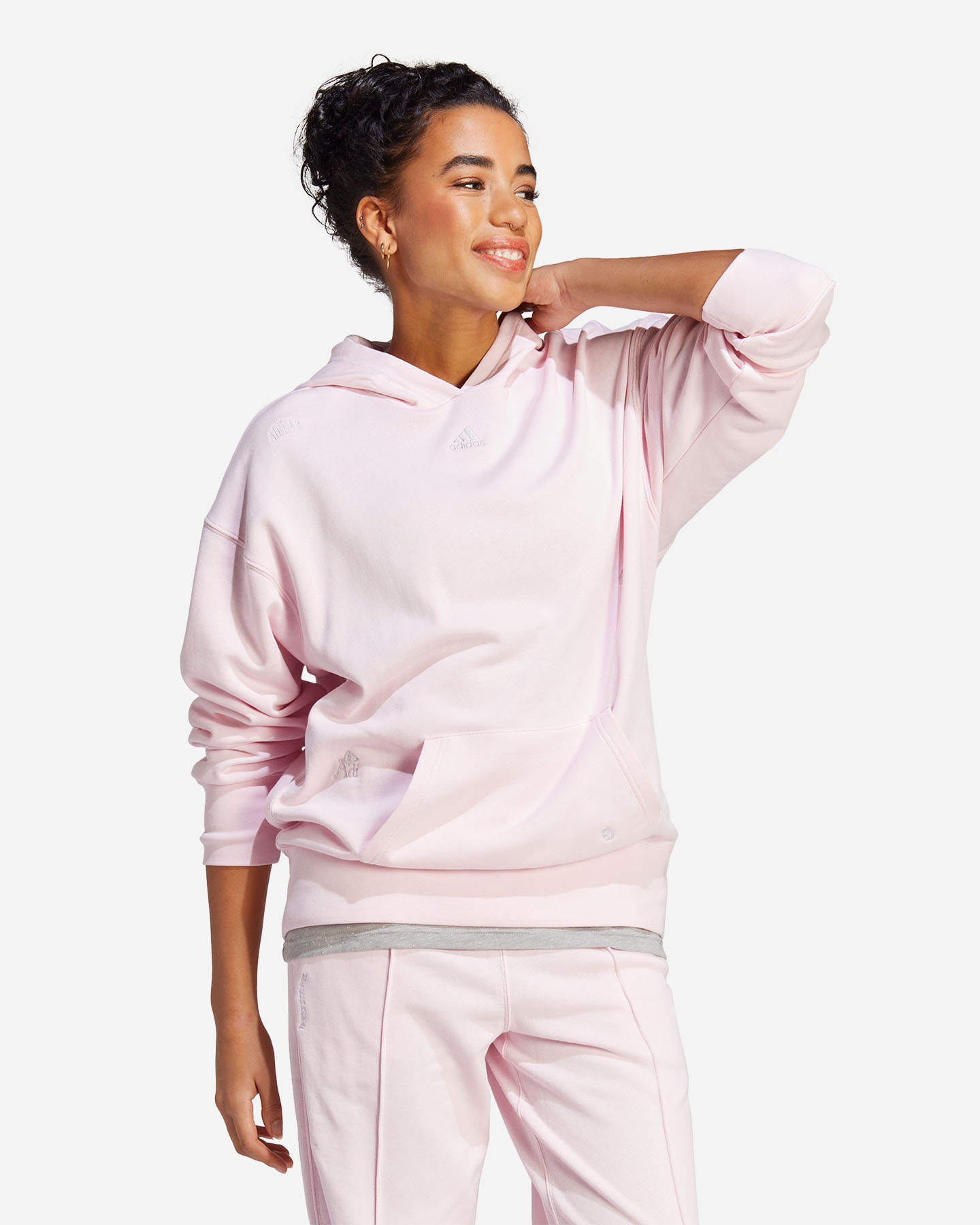Felpa ADIDAS LOGO W - Rosa - 3 | Cisalfa Sport