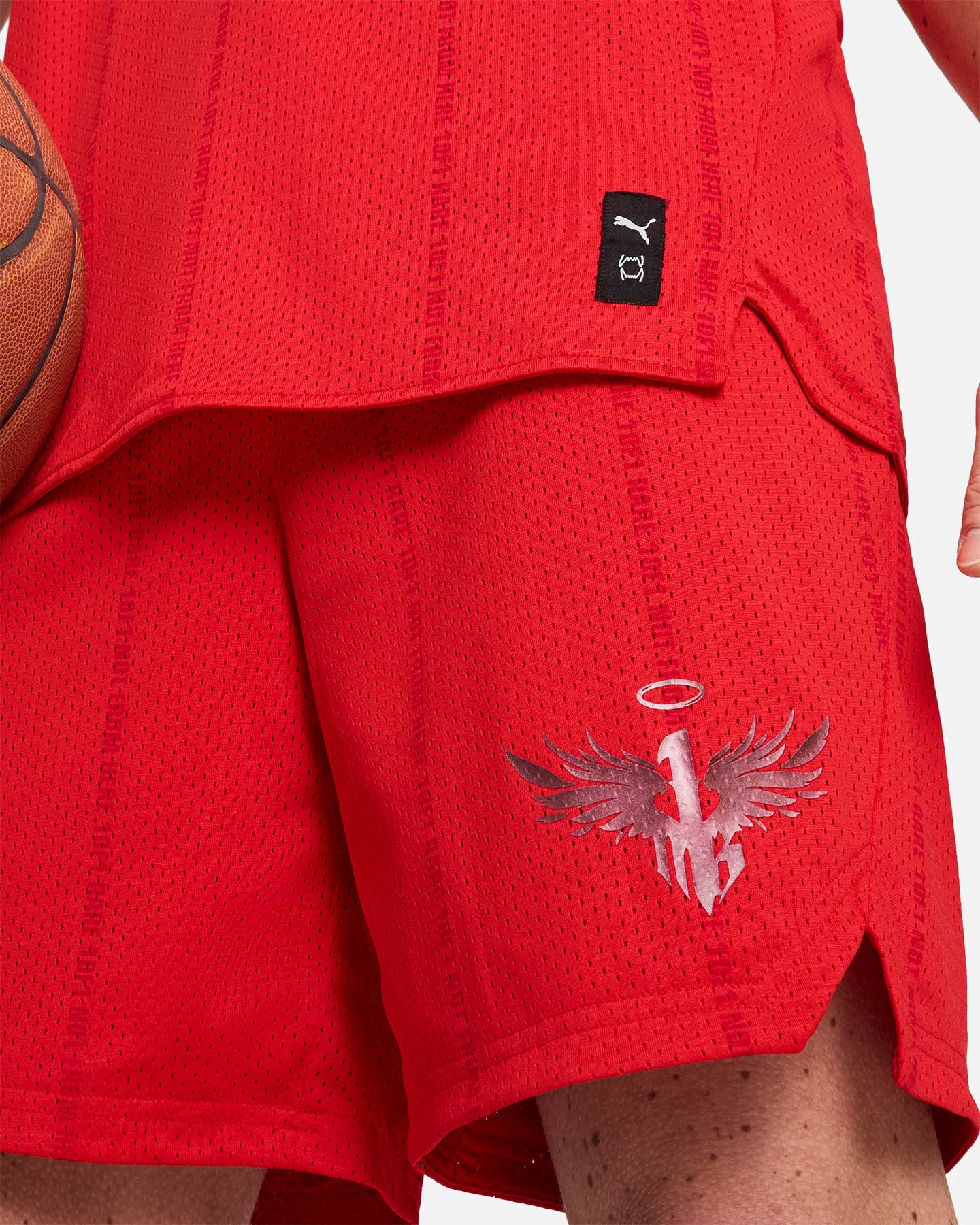 Abbigliamento basket PUMA MELO ALWAYZ ON M - Rosso - 4 | Cisalfa Sport