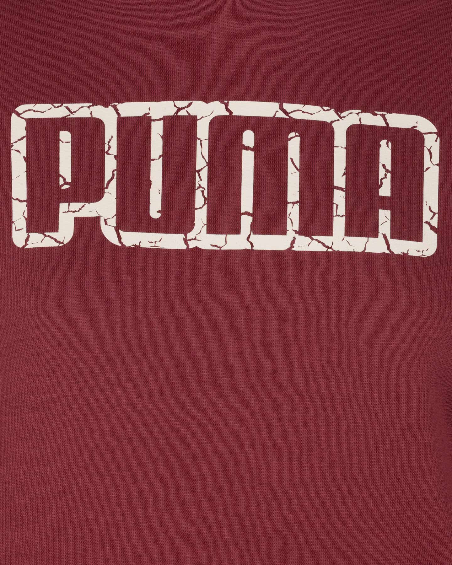 Felpa PUMA CRACKED BIG LOGO W - Rosso - 2 | Cisalfa Sport