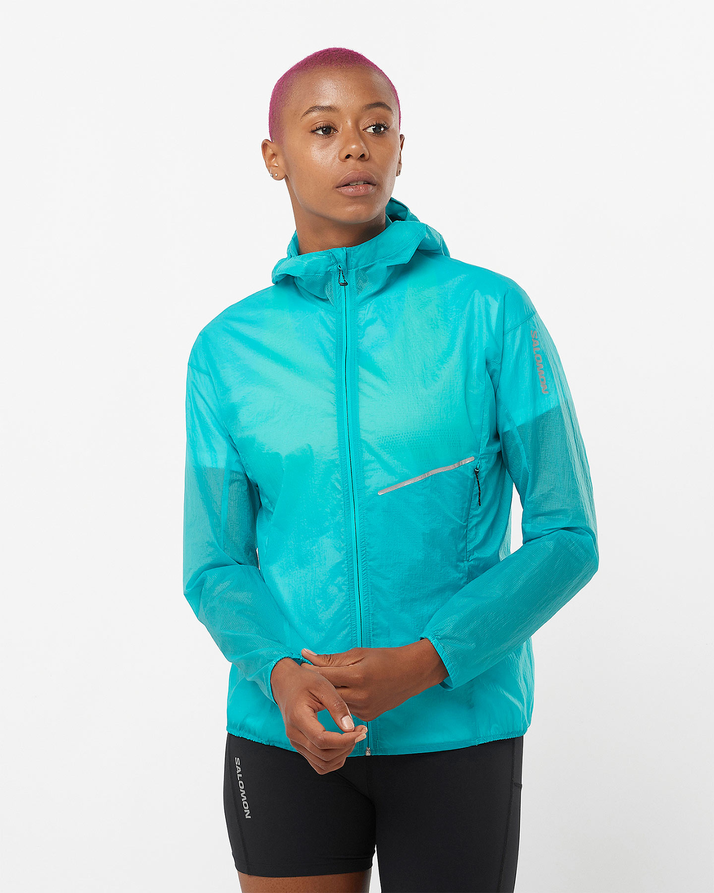 Giacca running SALOMON SENSE AERO WIND WP W - Azzurro - 1 | Cisalfa Sport