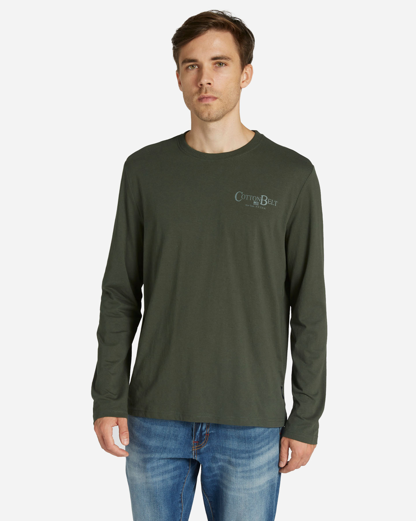 T-shirt COTTON BELT ESSENTIAL M - Verde - 0 | Cisalfa Sport