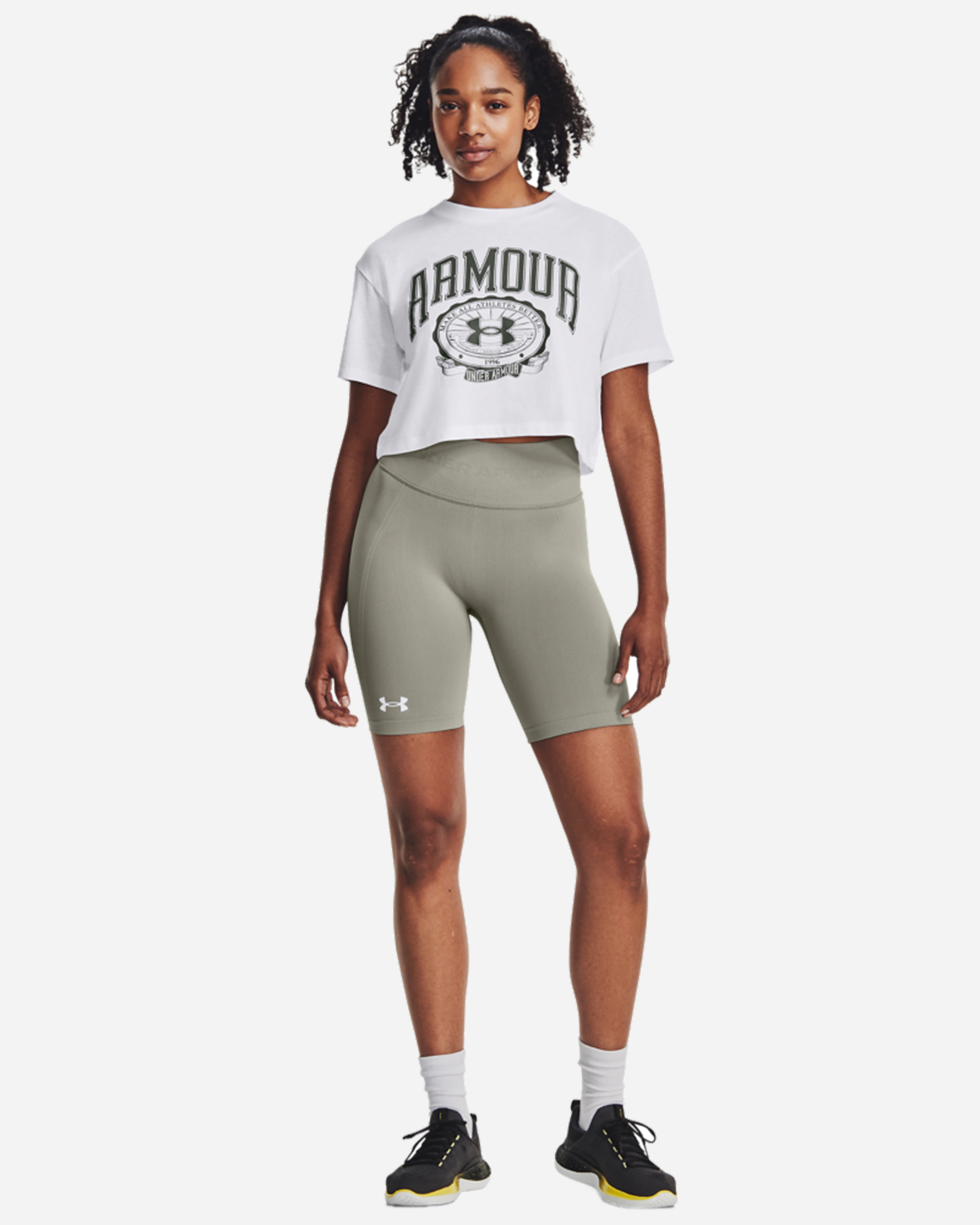T-shirt UNDER ARMOUR BIG LOGO W - Bianco - 2 | Cisalfa Sport