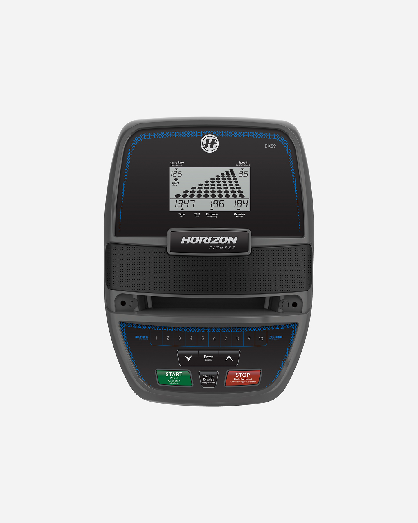 Ellittica HORIZON FITNESS EX-59 - Nero - 4 | Cisalfa Sport