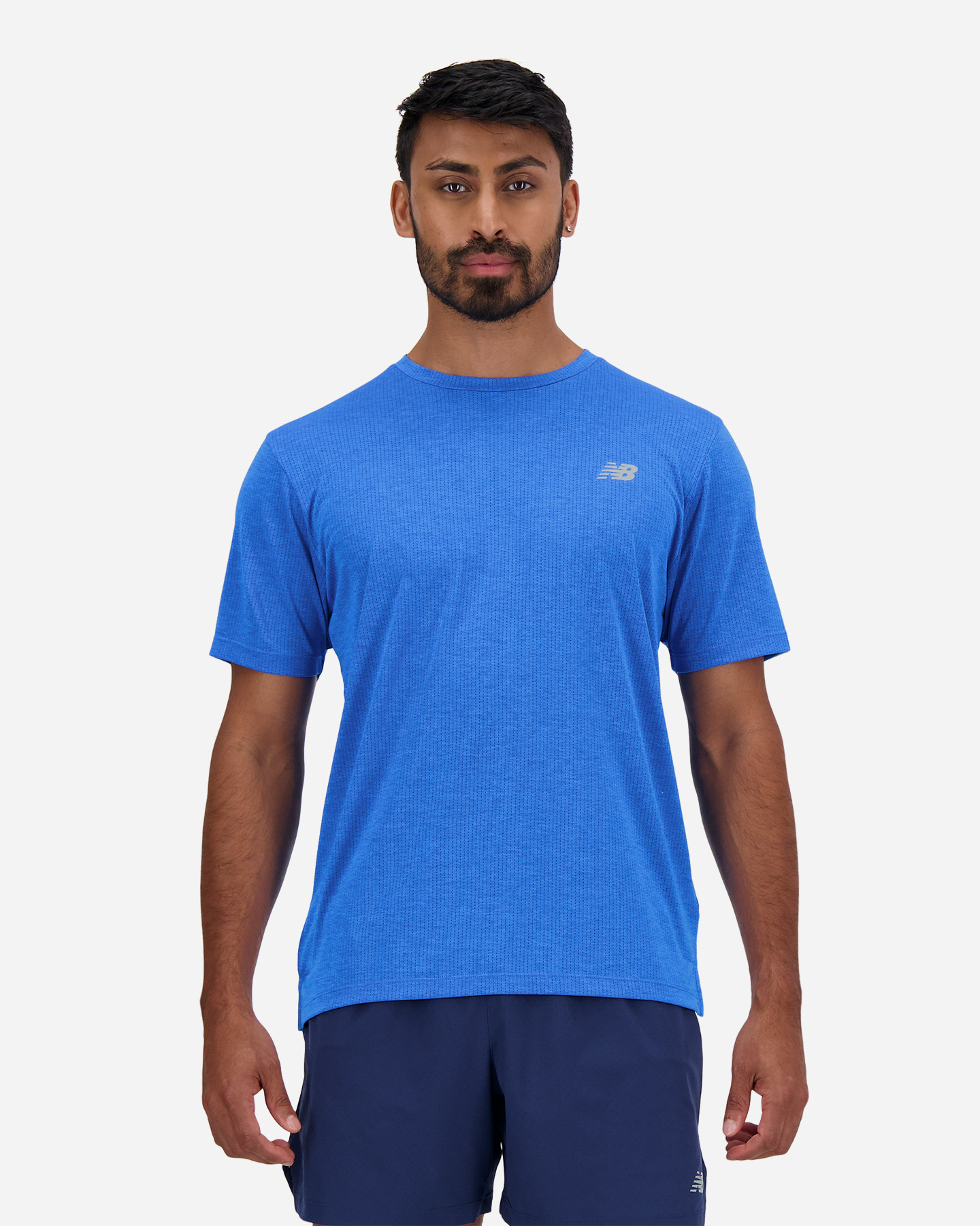 T-shirt running NEW BALANCE ATHLETICS RUN M - Blu - 0 | Cisalfa Sport