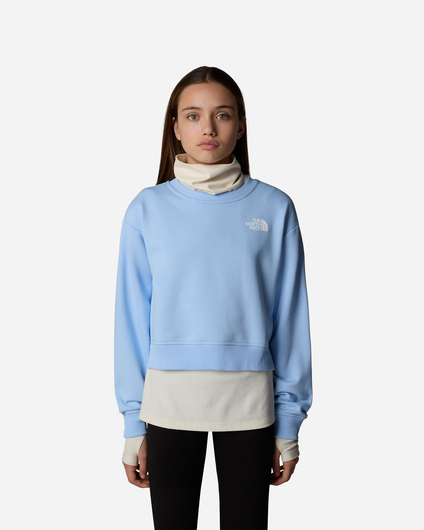 Felpa THE NORTH FACE GIRL CROP OVERSIZE JR - 2 | Cisalfa Sport